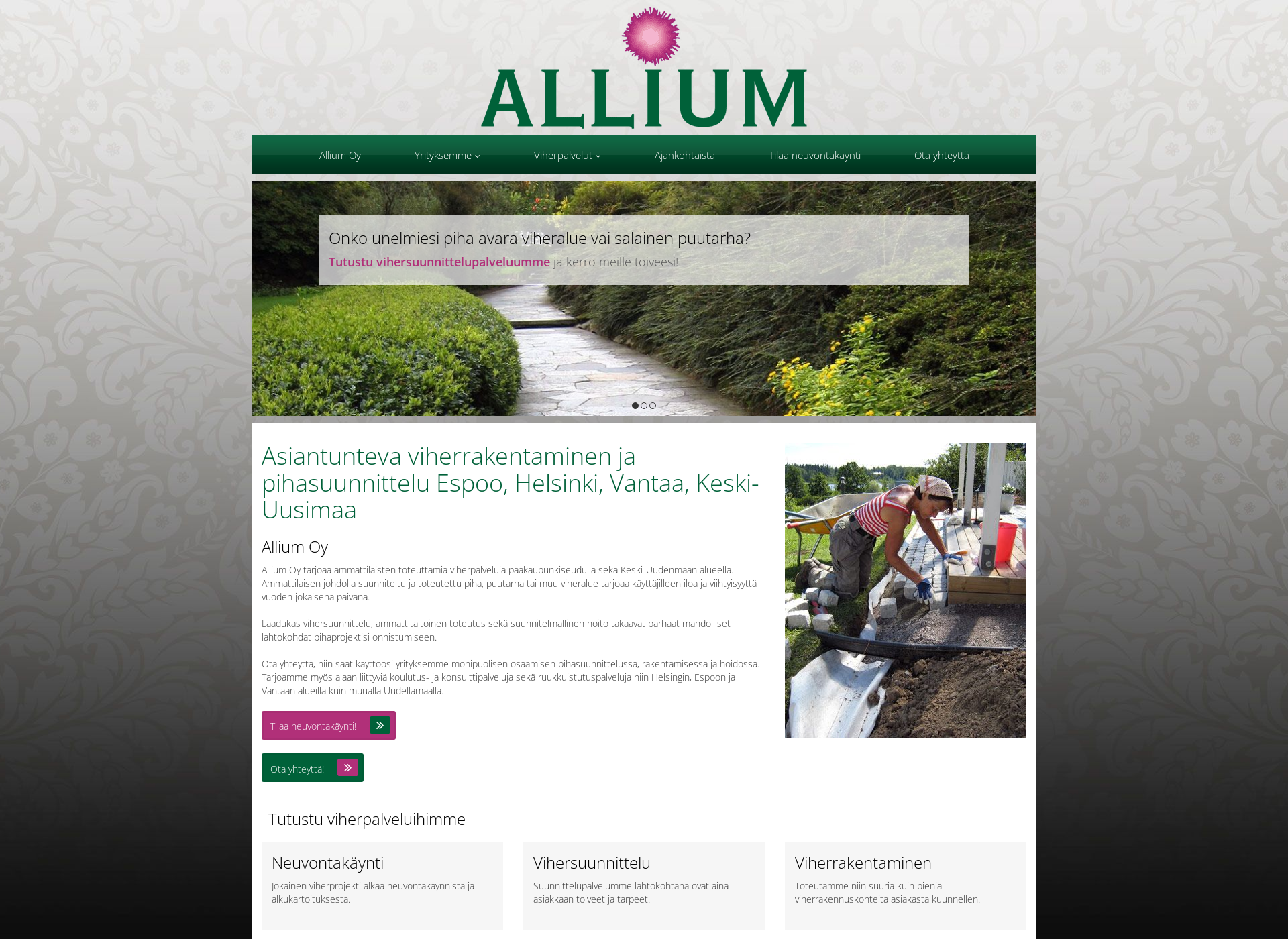 Screenshot for allium.fi