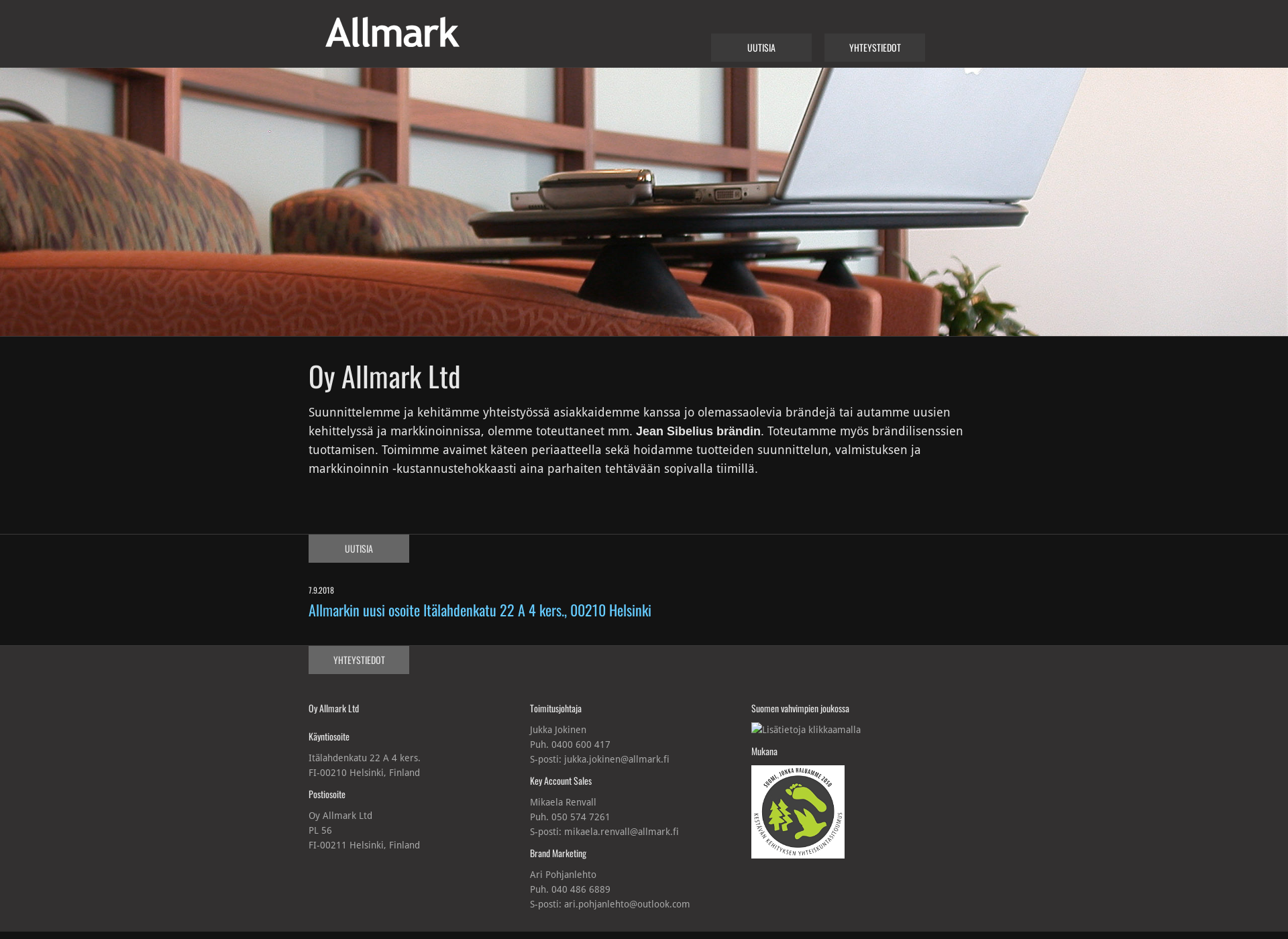 Screenshot for allmark.fi