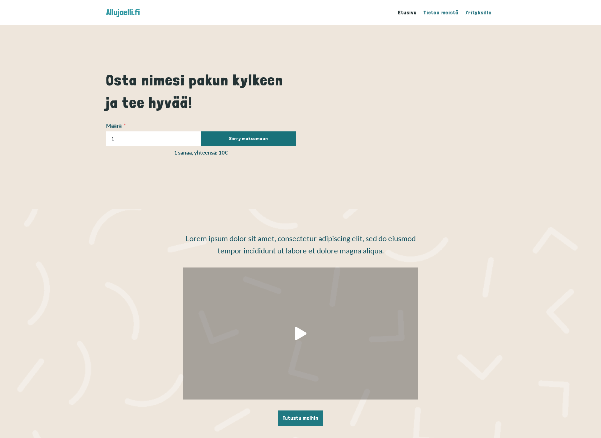 Screenshot for allujaelli.fi