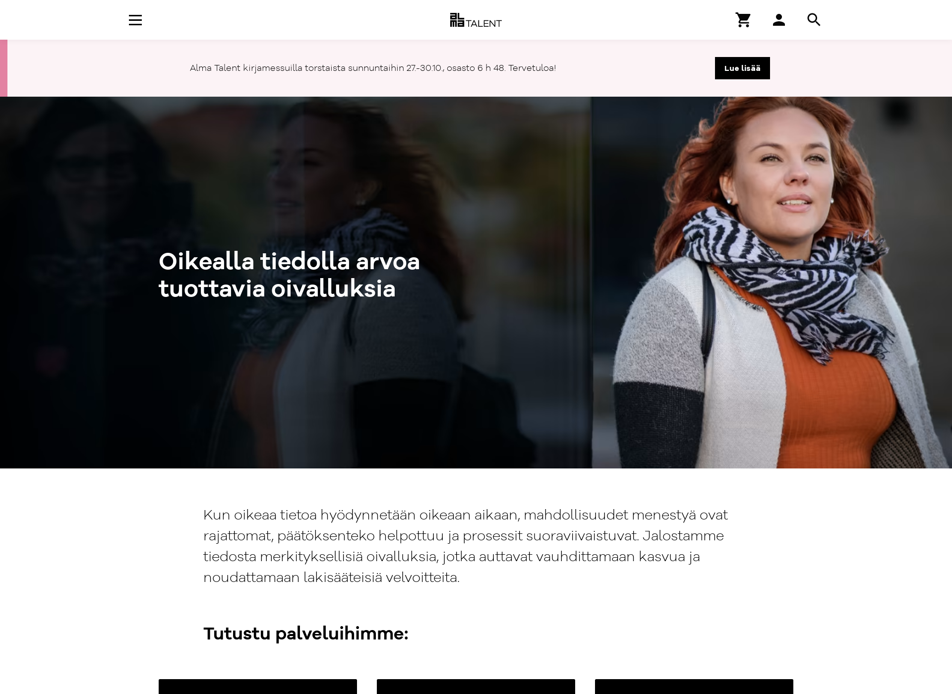 Screenshot for almatalent.fi