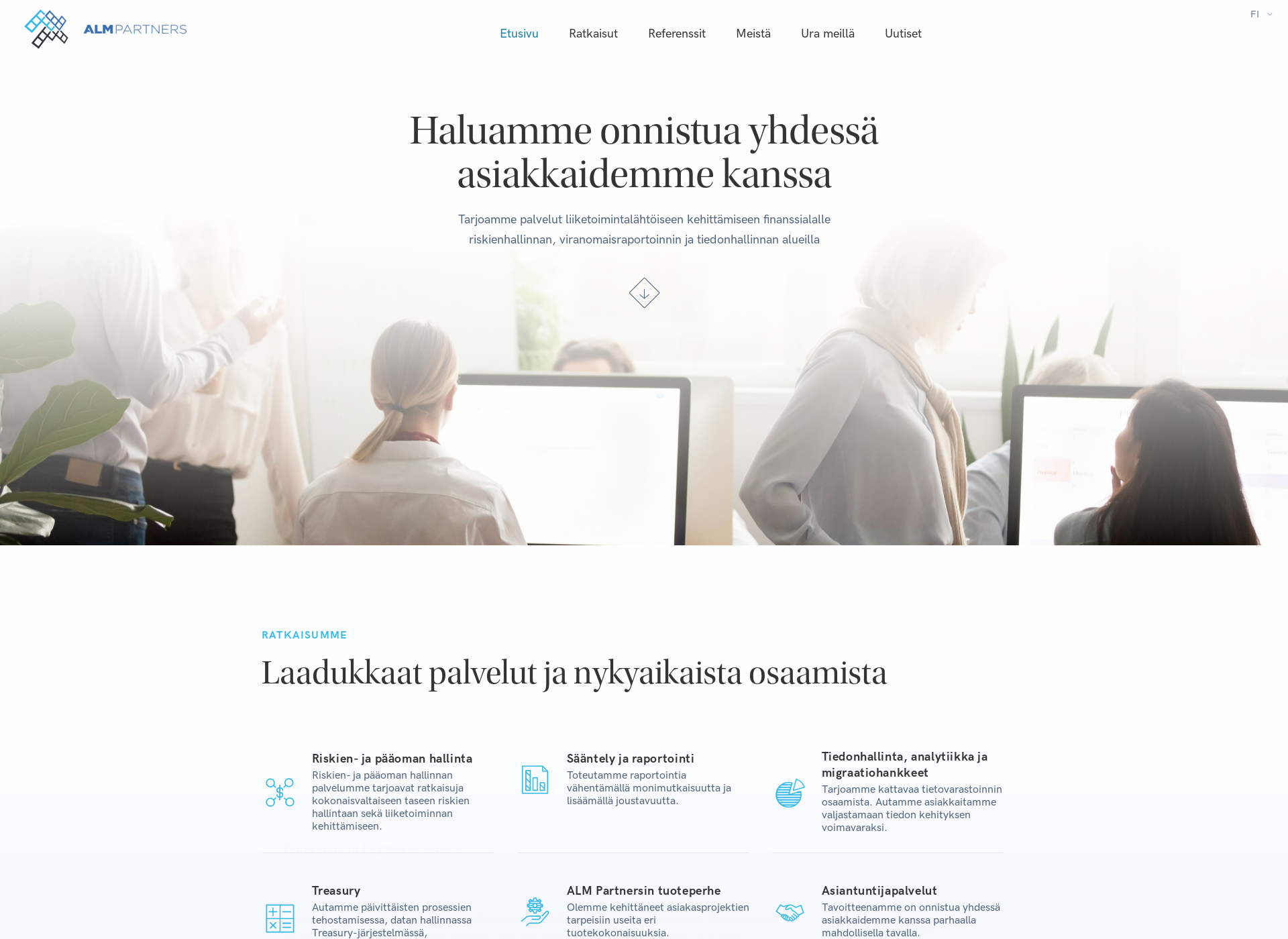 Skärmdump för almpartners.fi