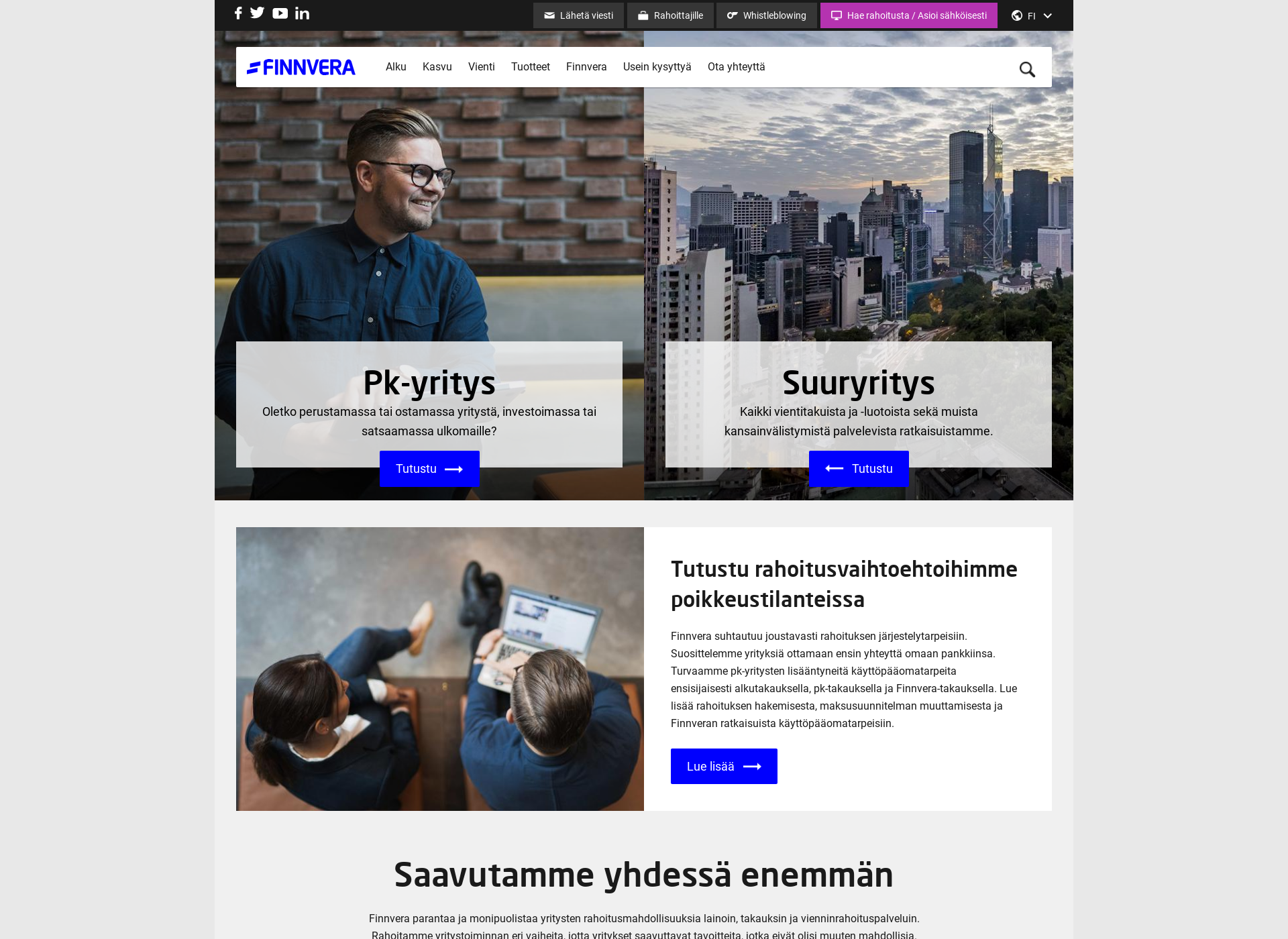 Screenshot for aloitusrahasto.fi