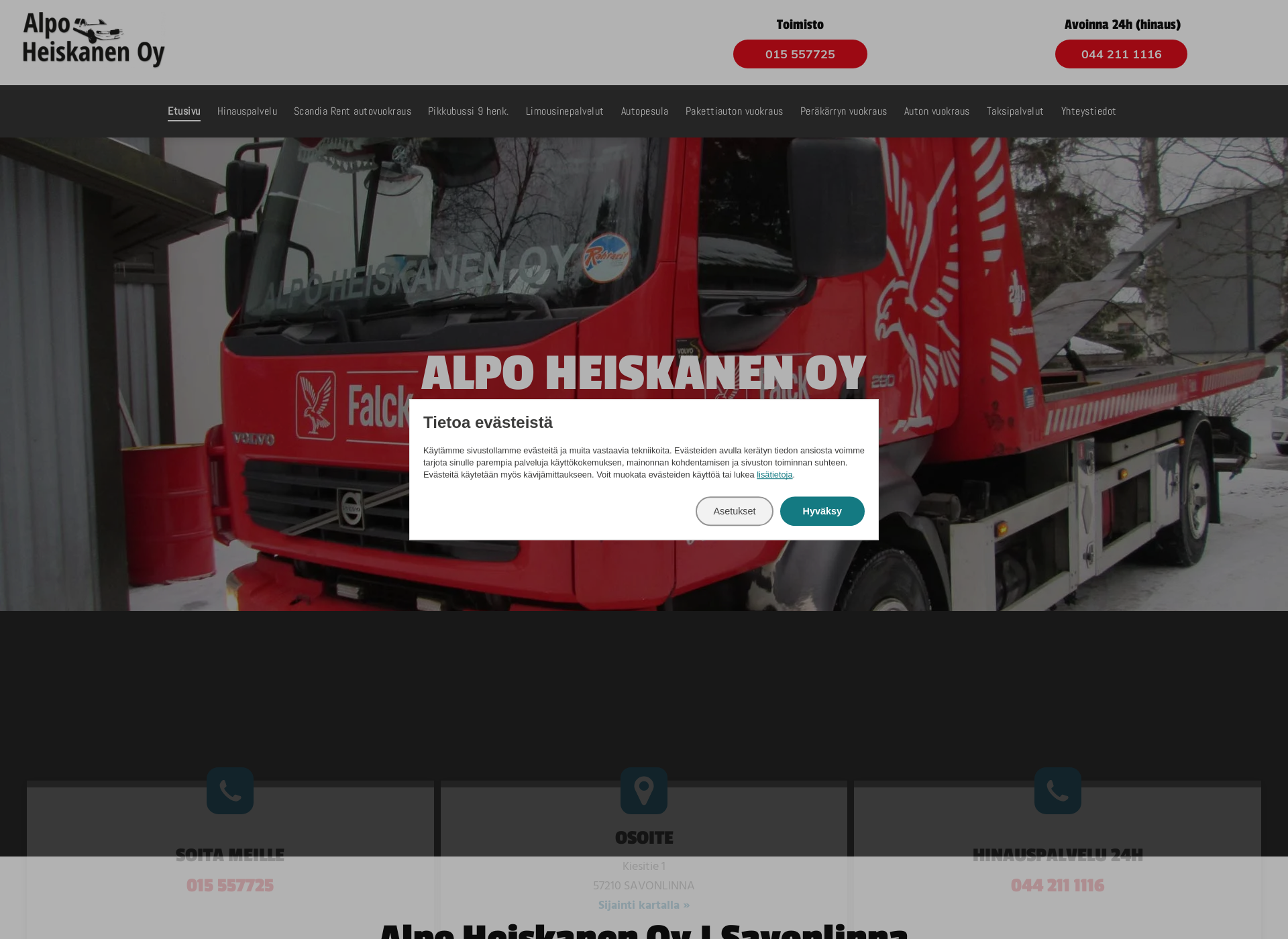 Screenshot for alpoheiskanen.fi