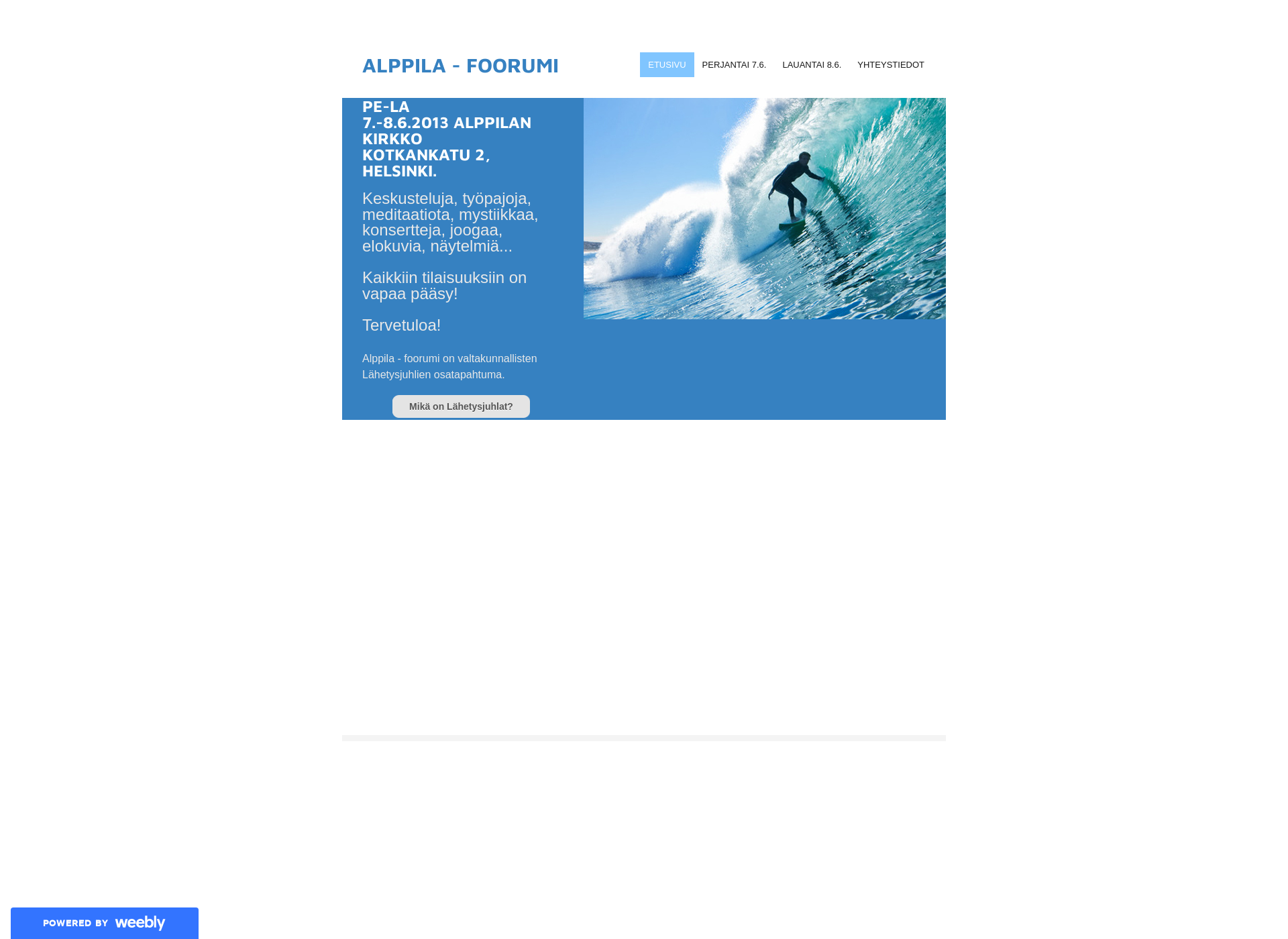 Skärmdump för alppilafoorumi.fi