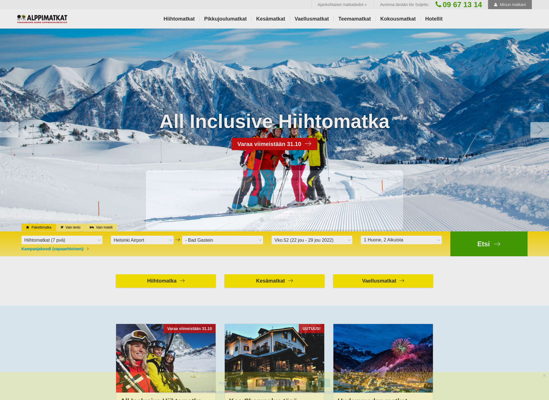 Screenshot for alppimatkat.fi