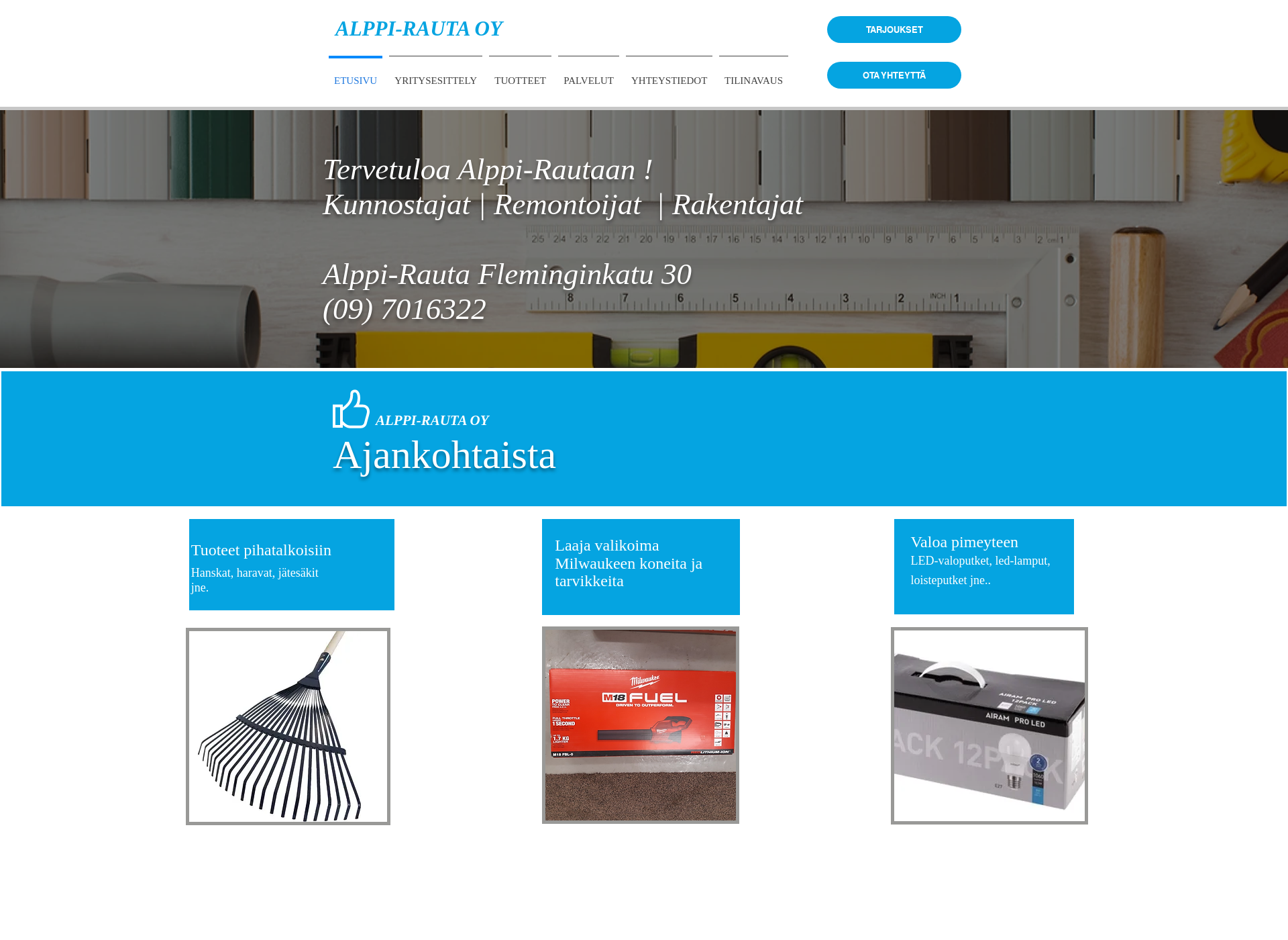 Screenshot for alppirauta.fi