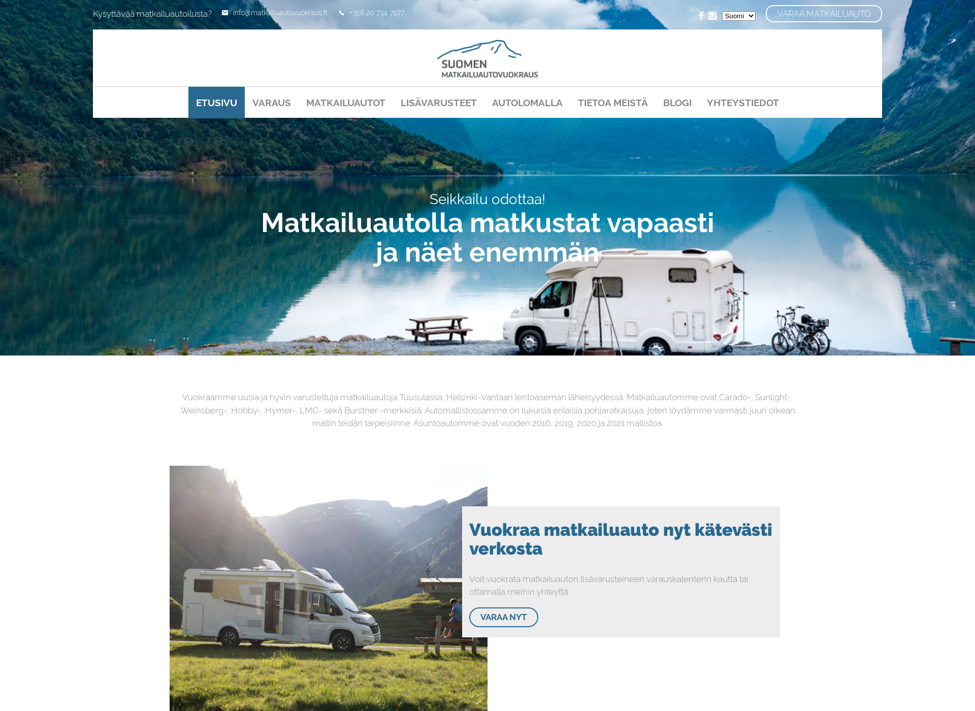 Screenshot for alquilercaravanas.fi