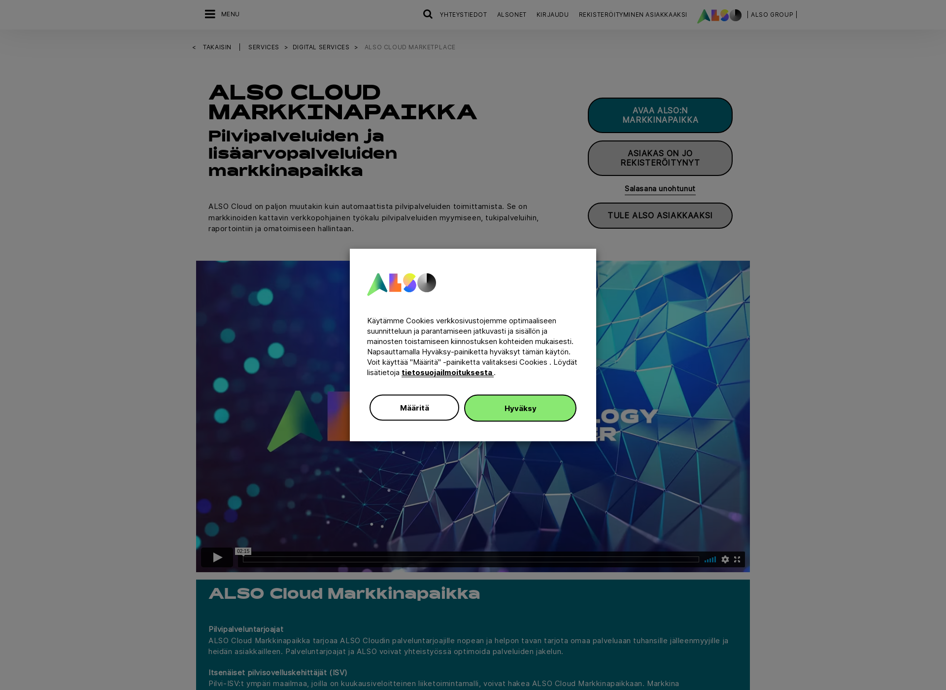 Screenshot for alsocloud.fi