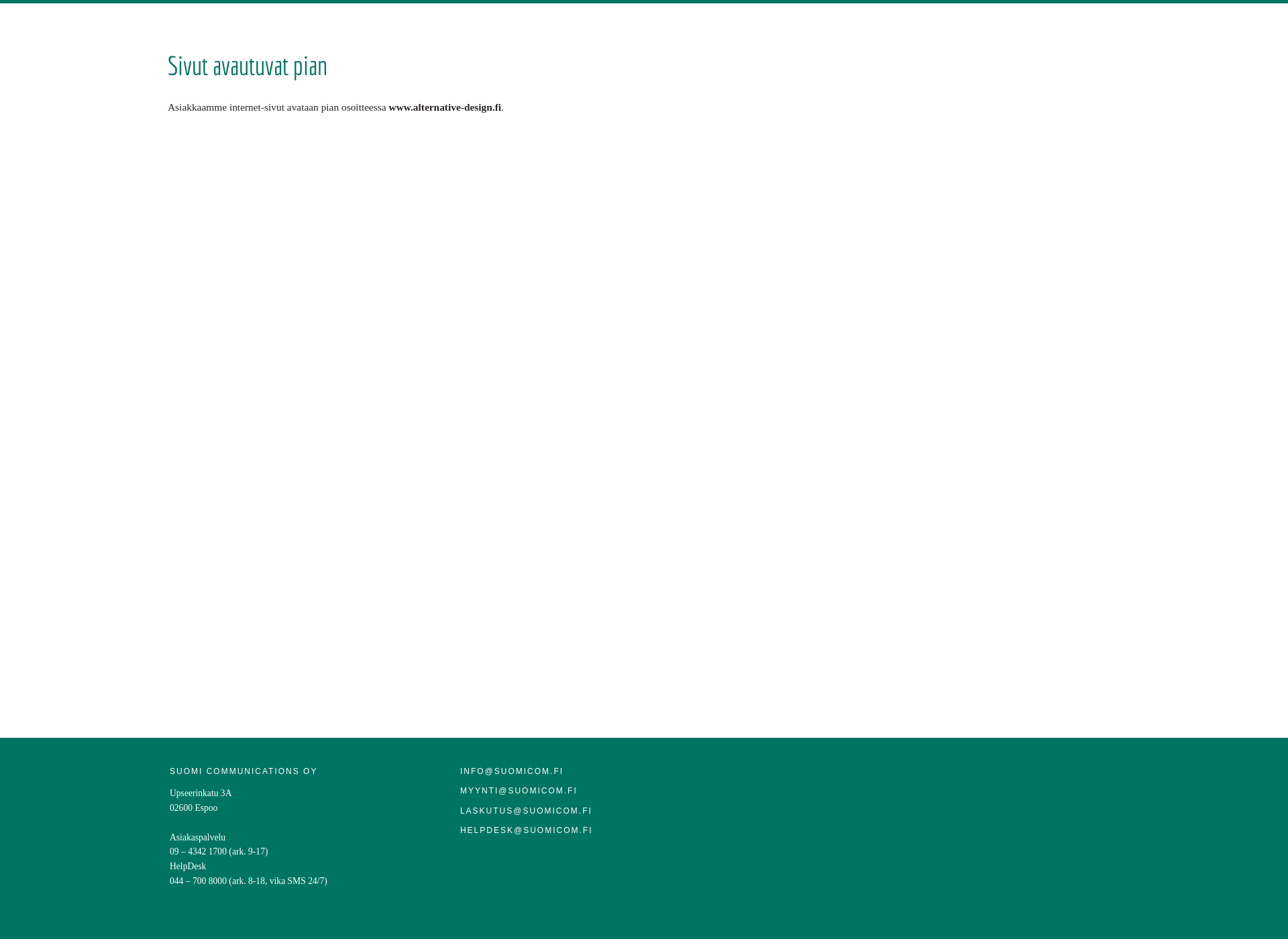 Skärmdump för alternative-design.fi