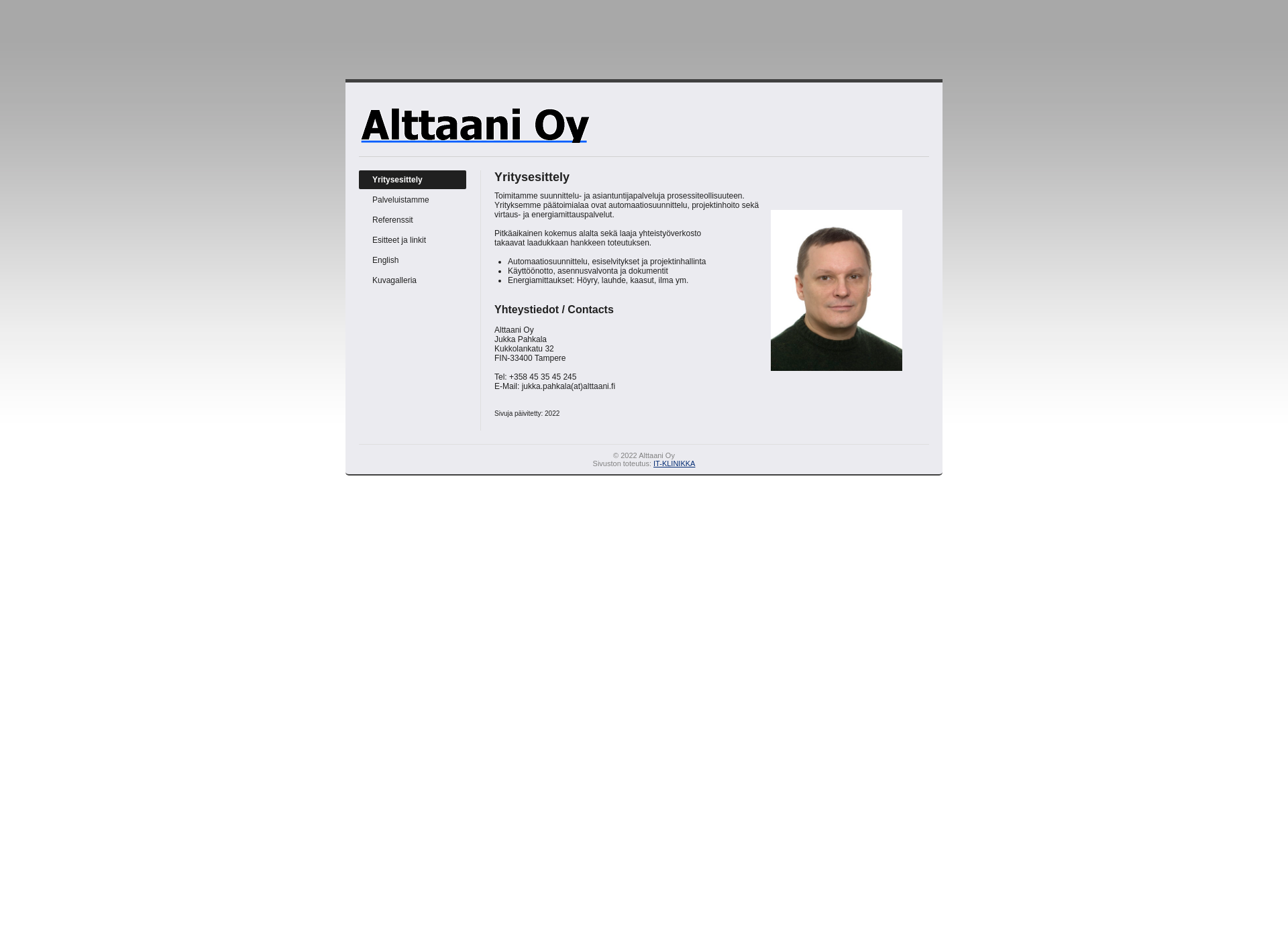 Screenshot for alttaani.fi