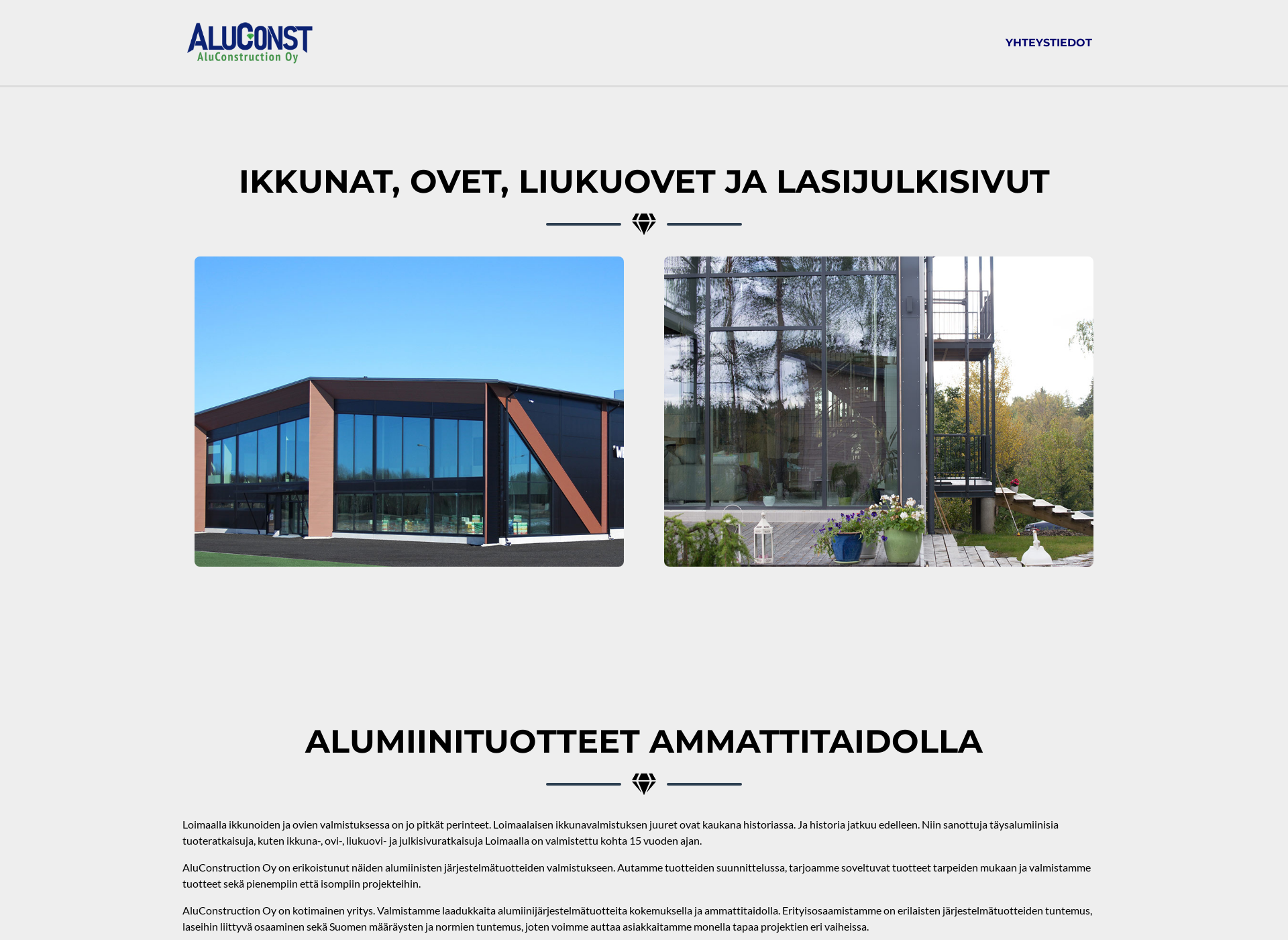 Screenshot for aluconst.fi