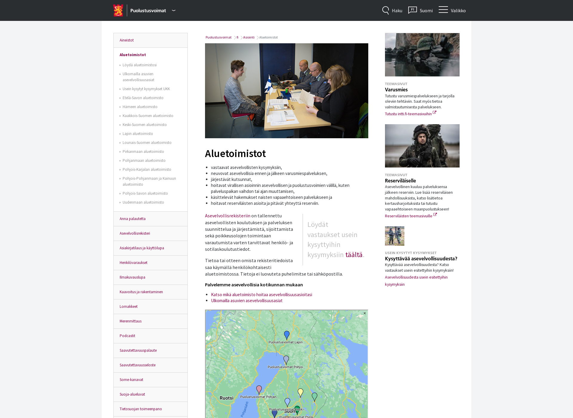 Screenshot for aluetoimisto.fi