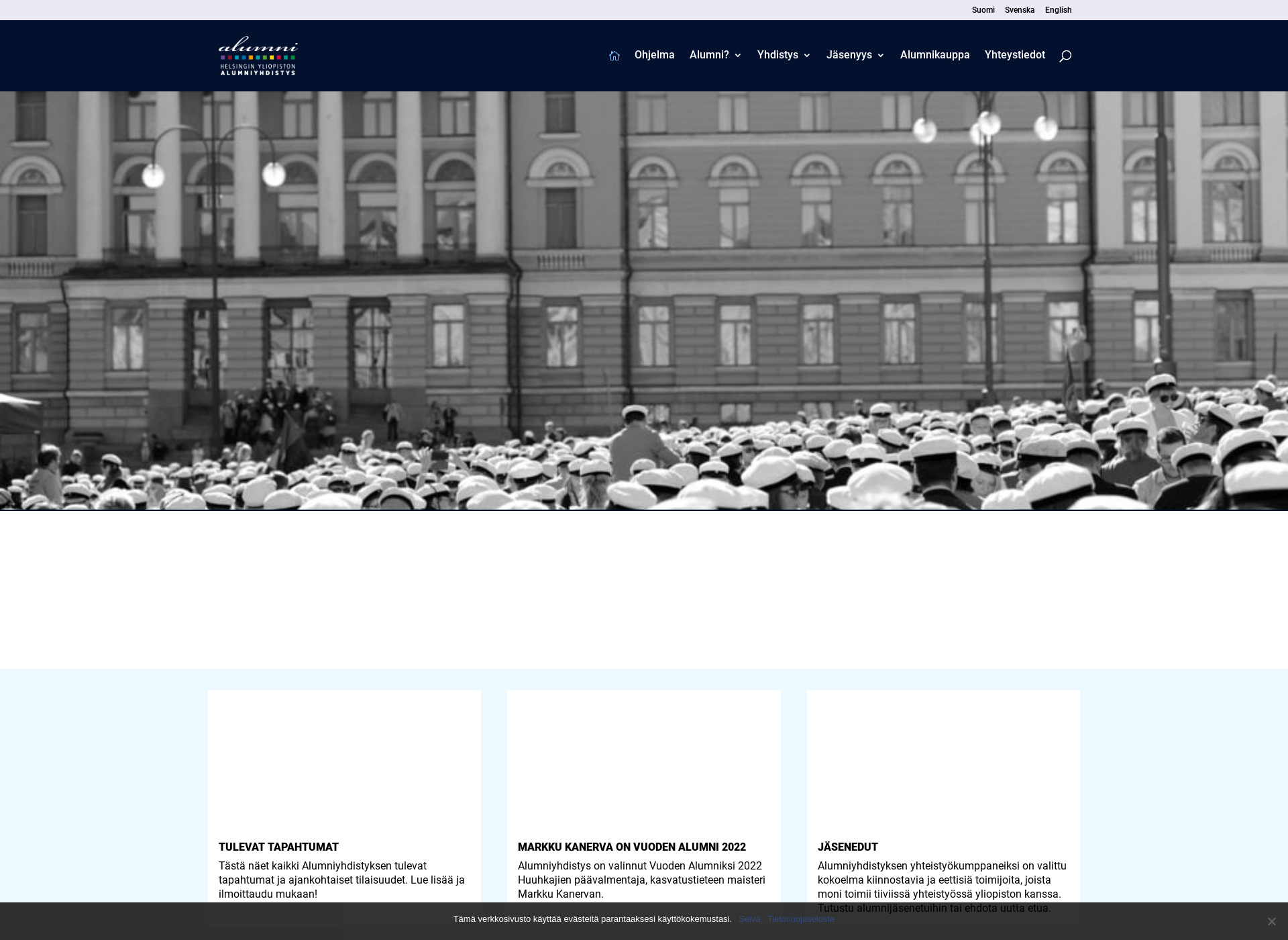 Screenshot for alumnforeningen.fi