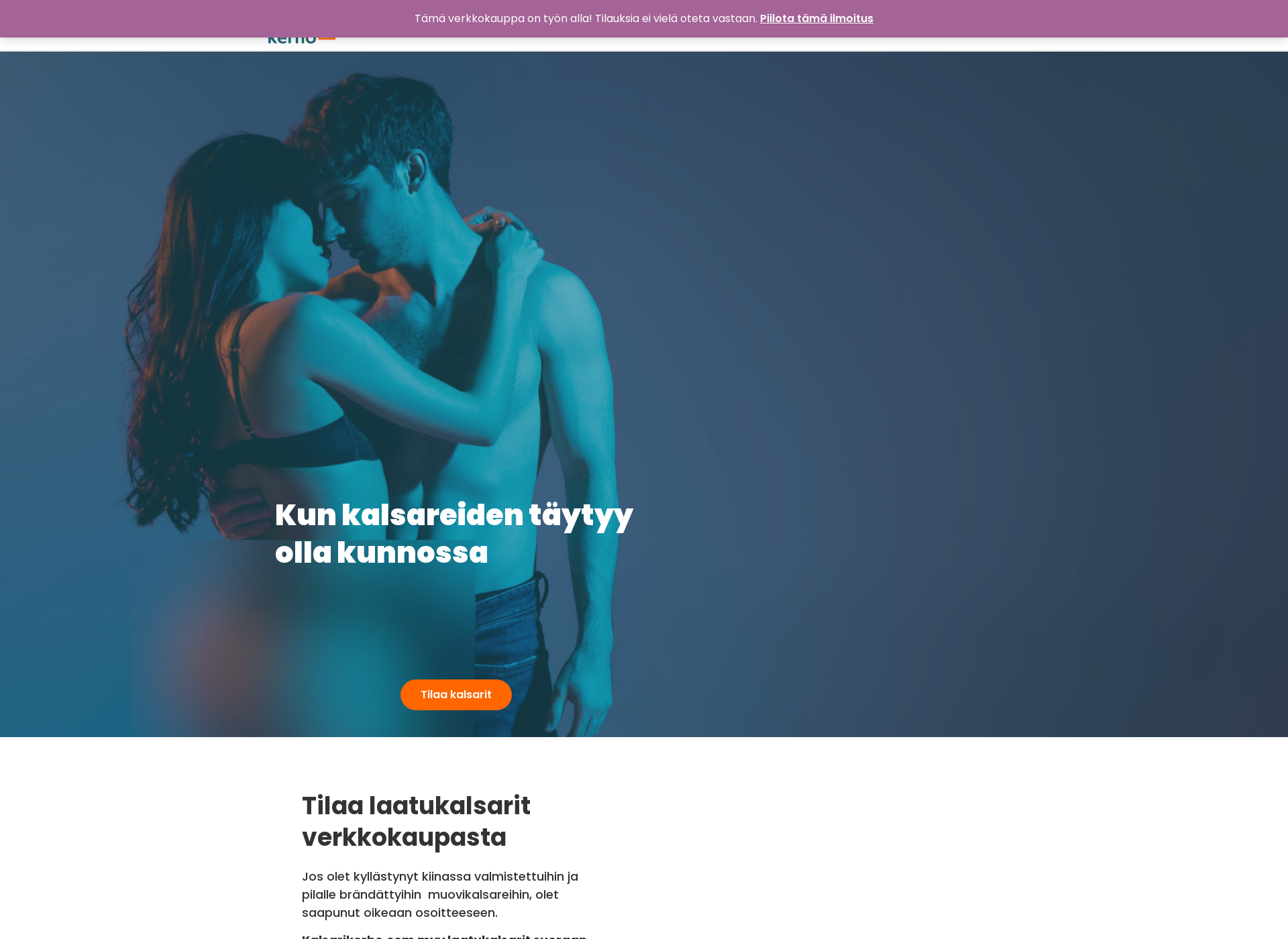 Skärmdump för alusasukauppa.fi