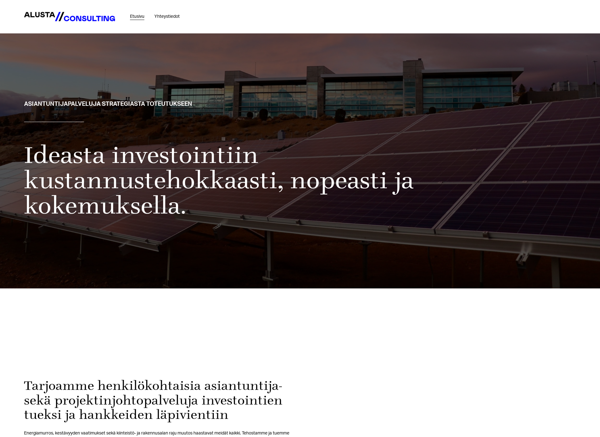 Näyttökuva alustaconsulting.fi