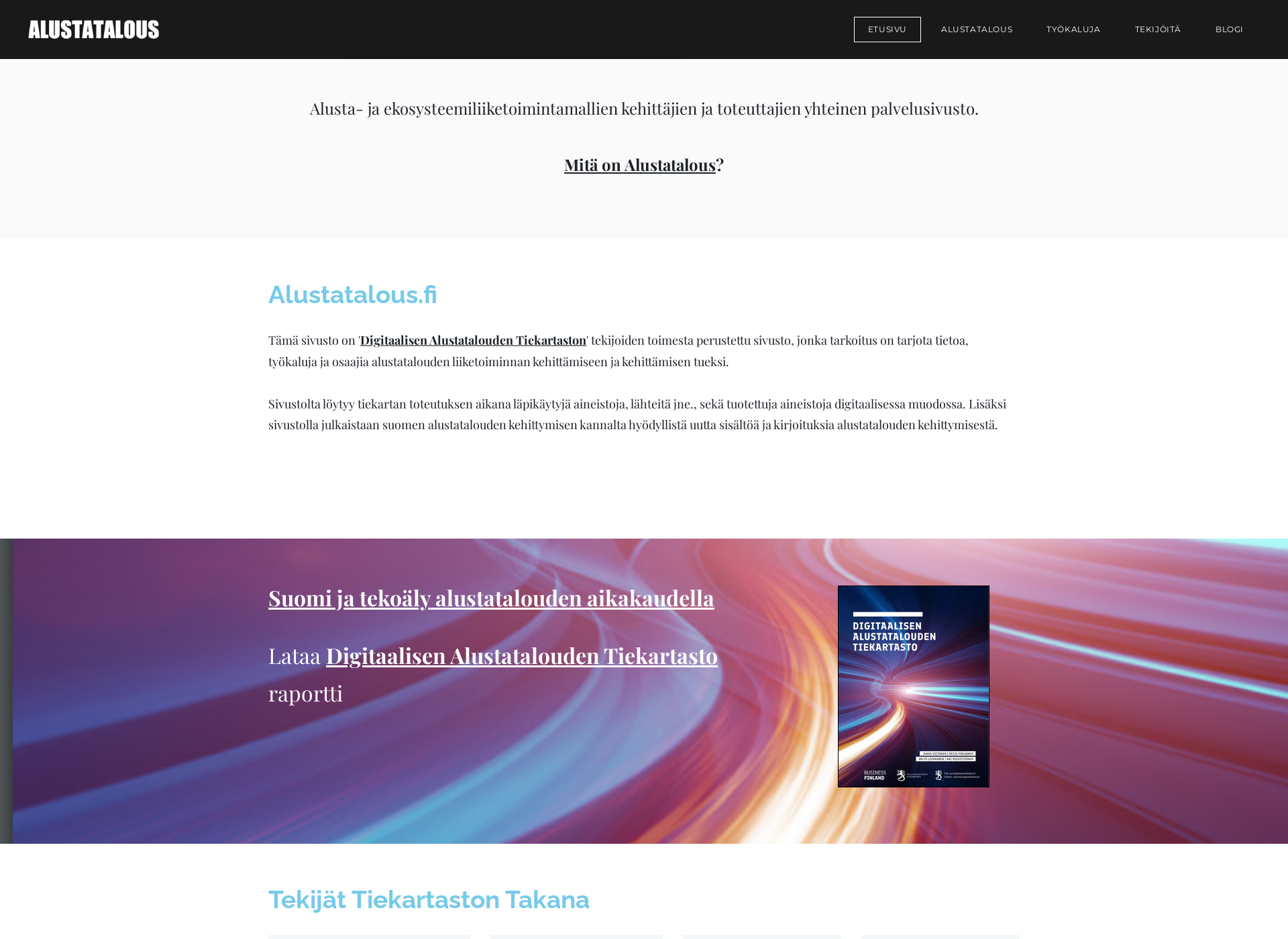Screenshot for alustatalous.fi