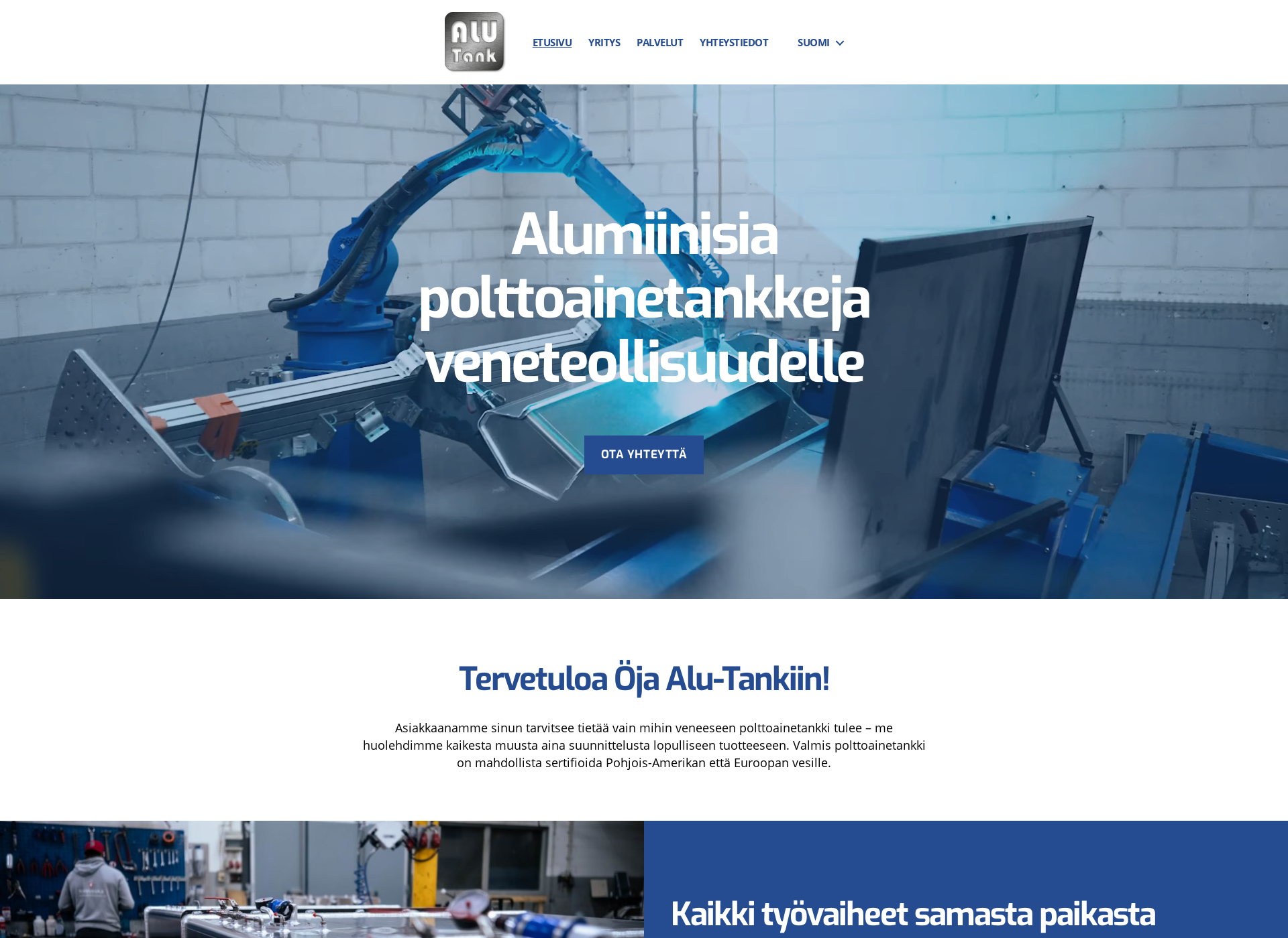 Screenshot for alutank.fi