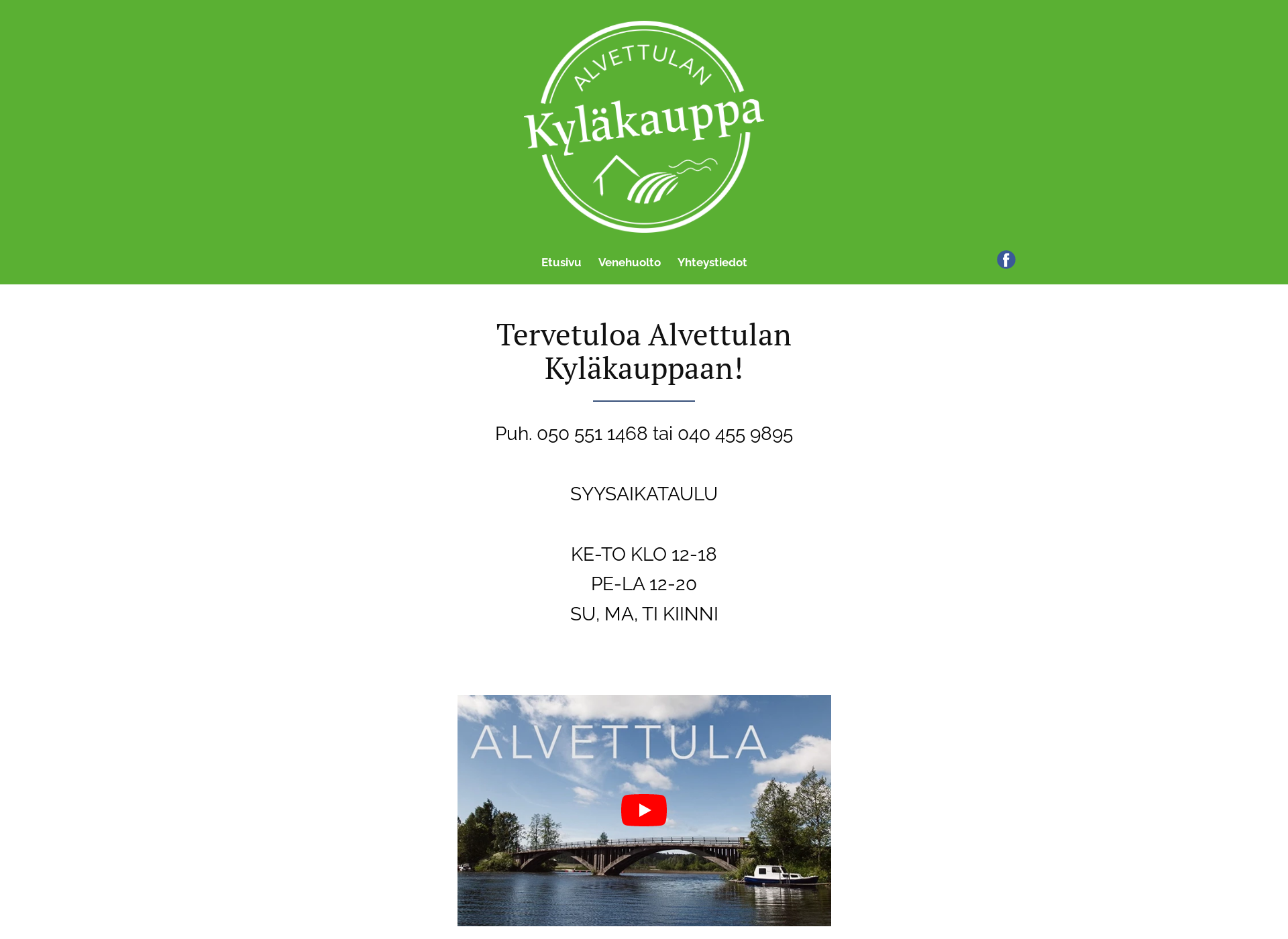 Screenshot for alvettulankylakauppa.fi