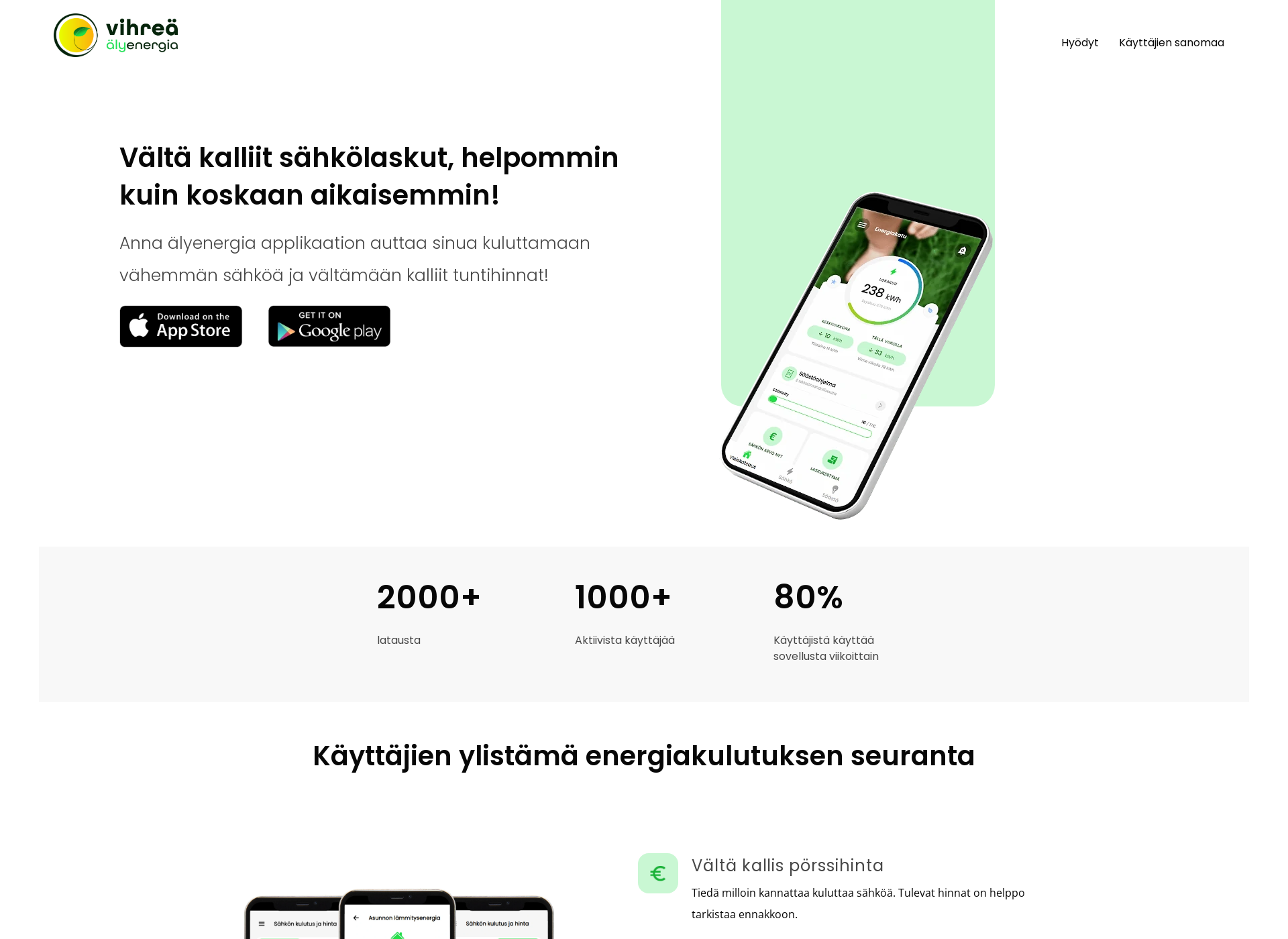 Skärmdump för alyenergia.fi