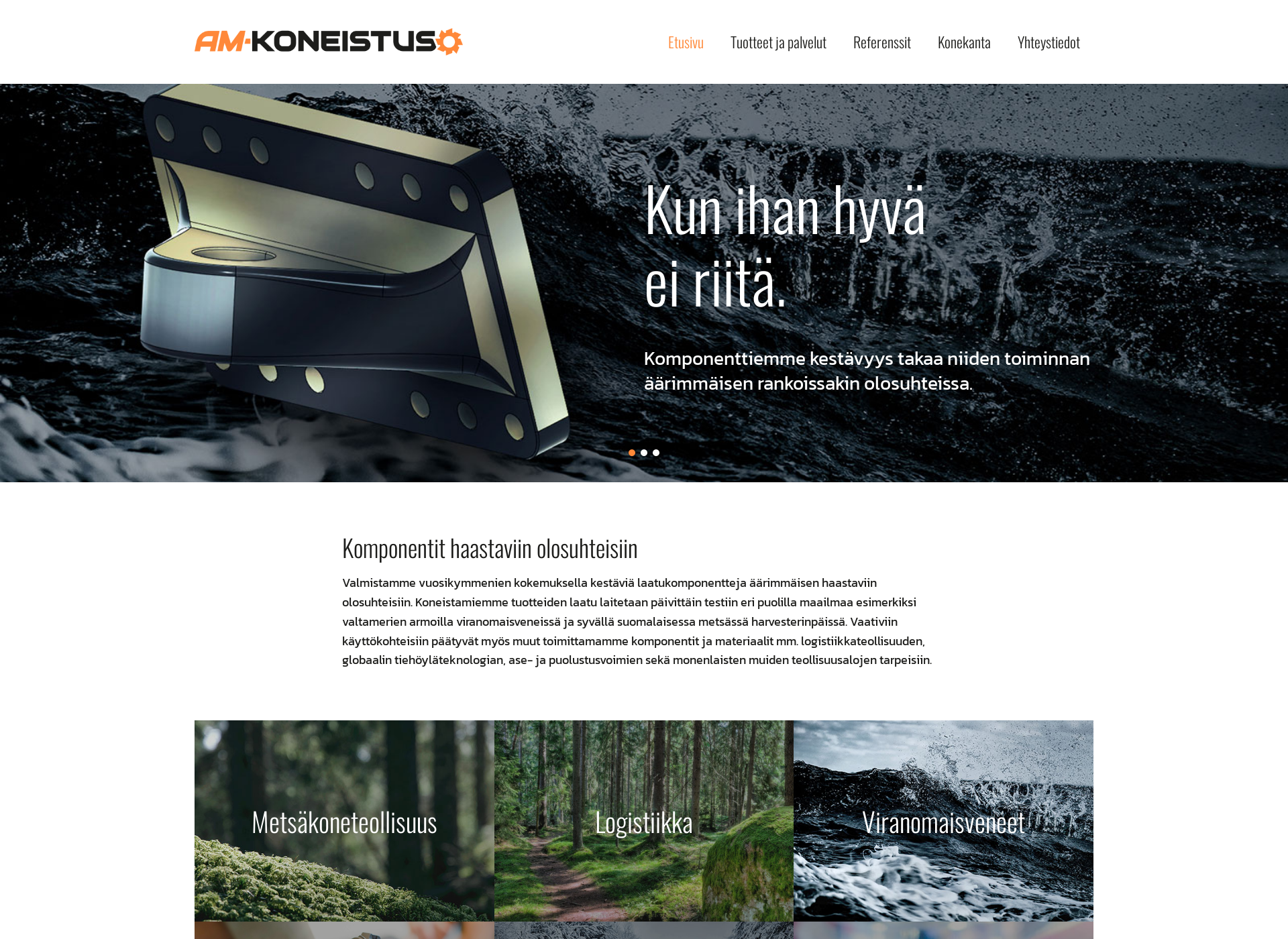 Screenshot for am-koneistus.fi