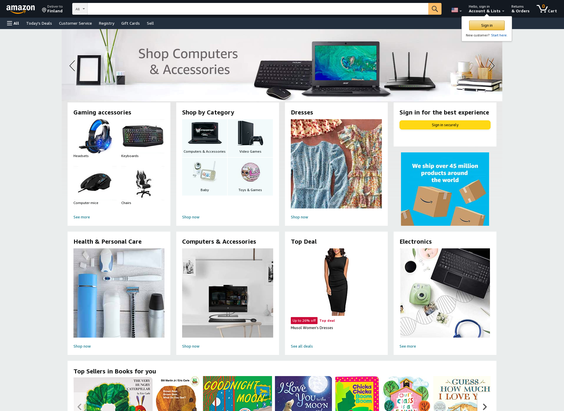 Screenshot for amazon.com