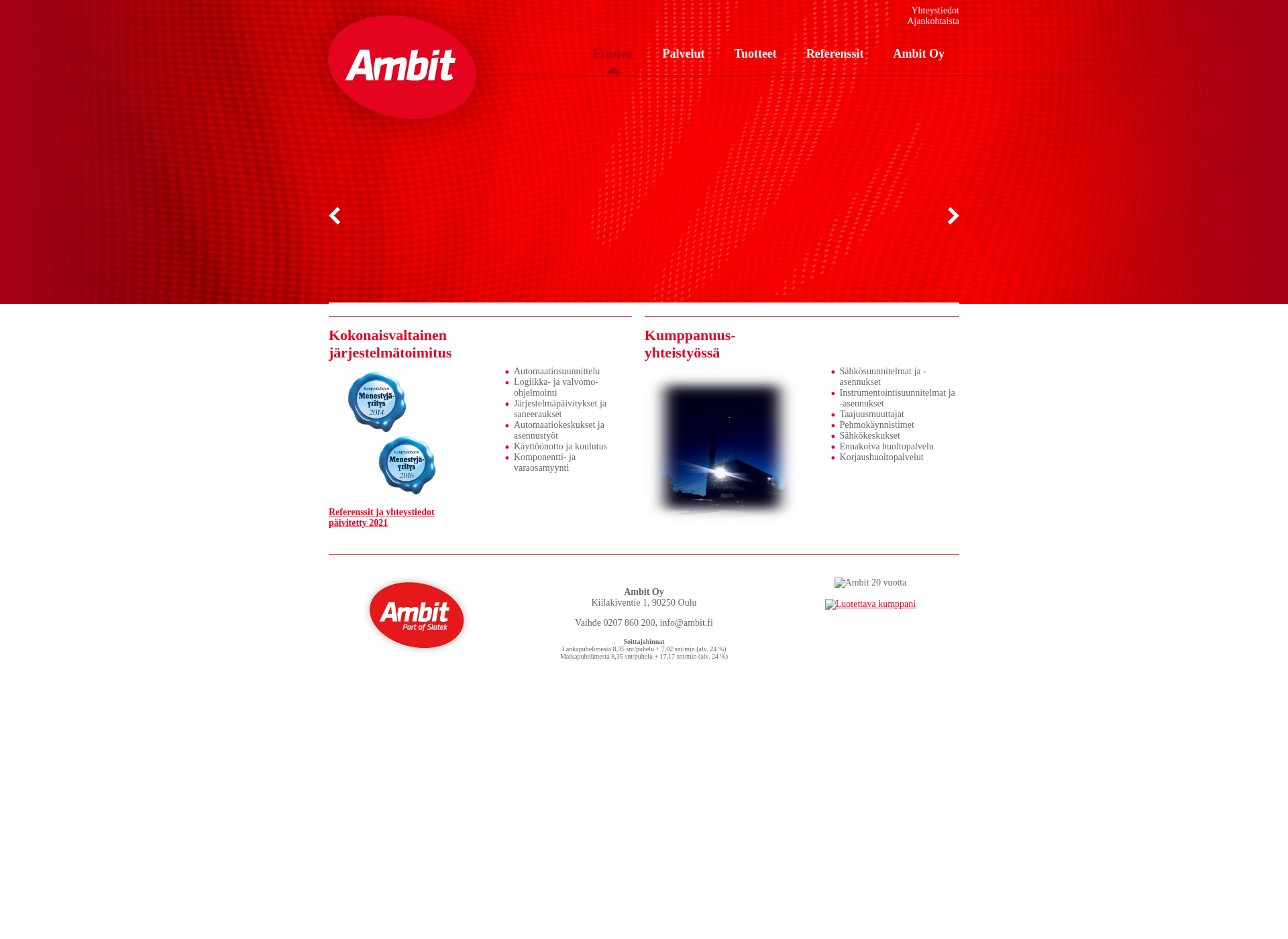 Screenshot for ambit.fi