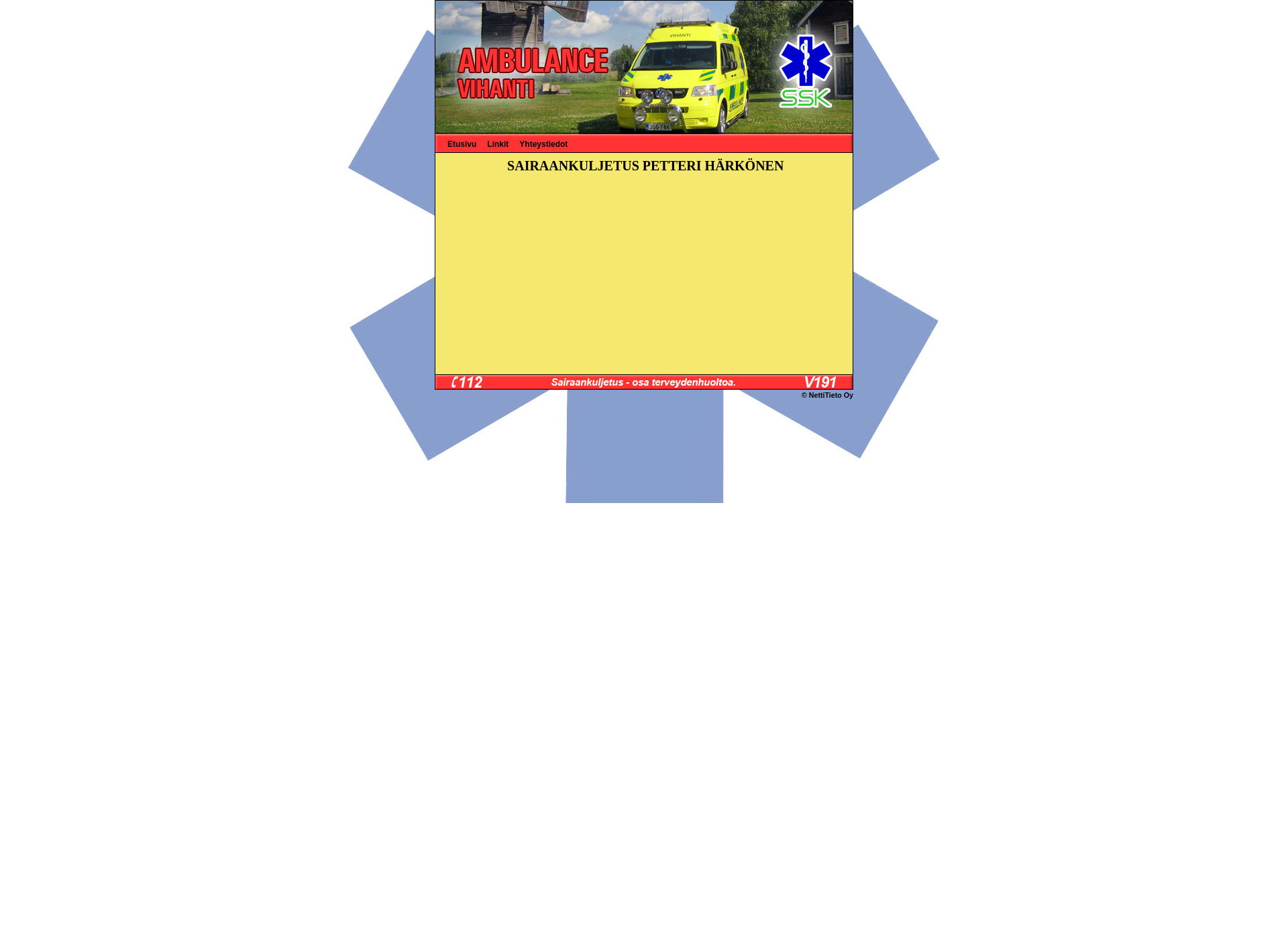 Screenshot for ambulancevihanti.fi