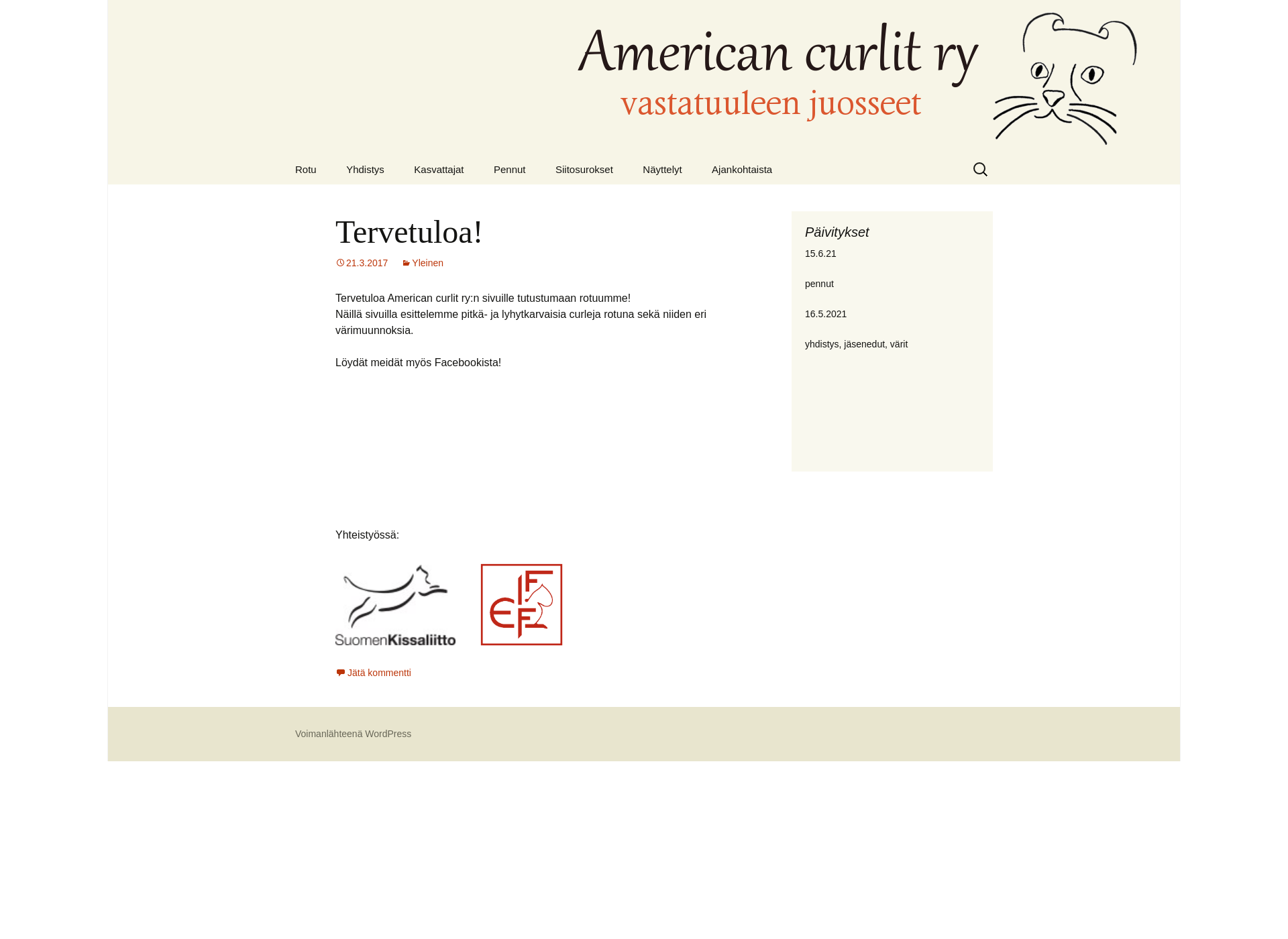 Screenshot for americancurl.fi