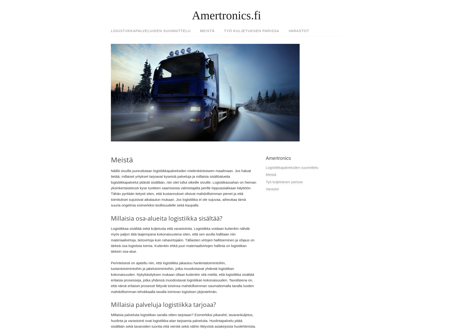 Screenshot for amertronics.fi