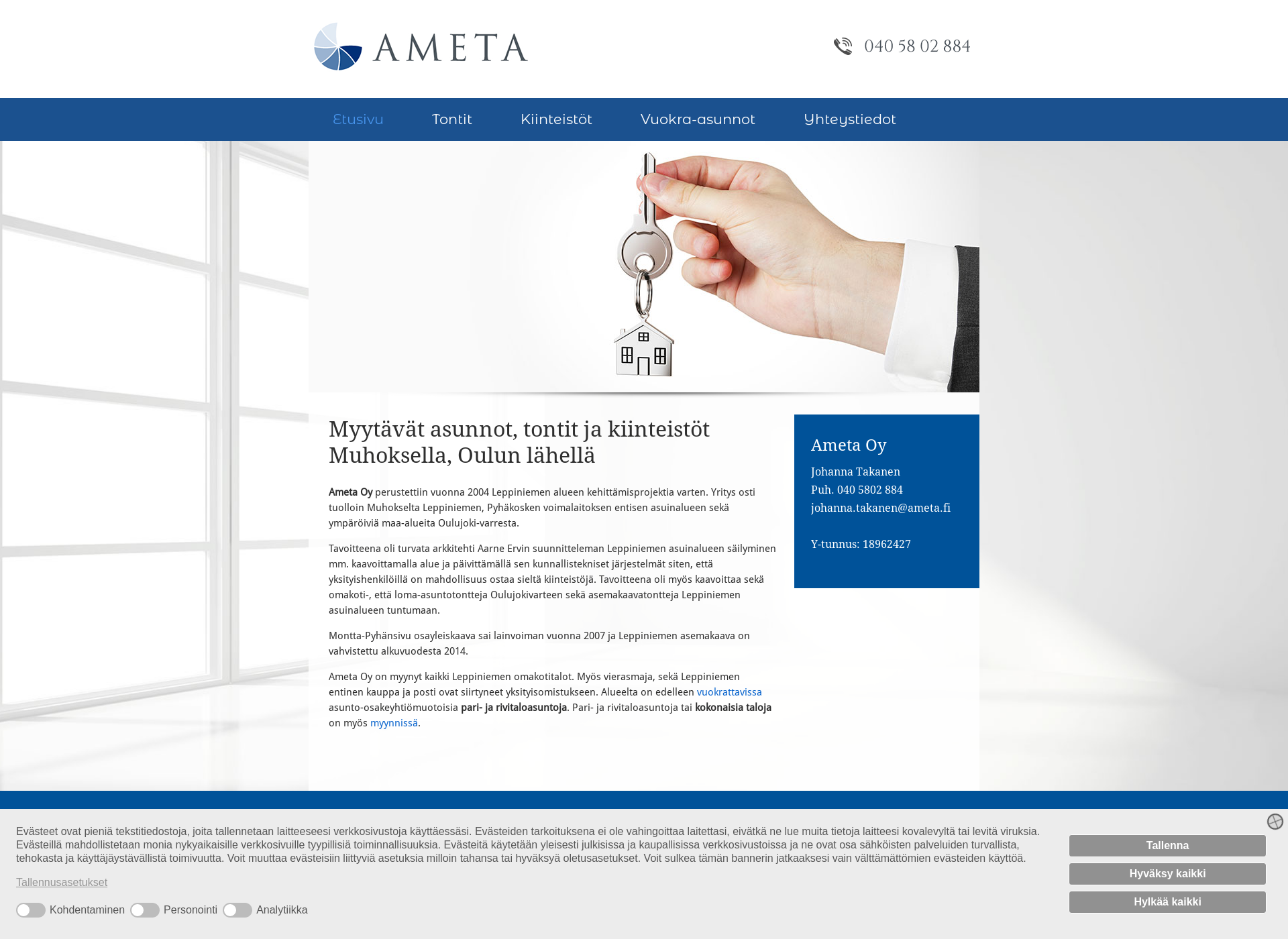 Screenshot for ameta.fi