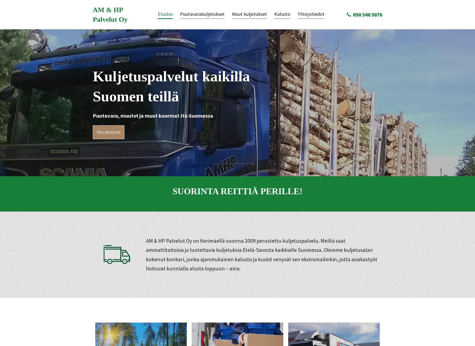Screenshot for amhp-palvelut.fi