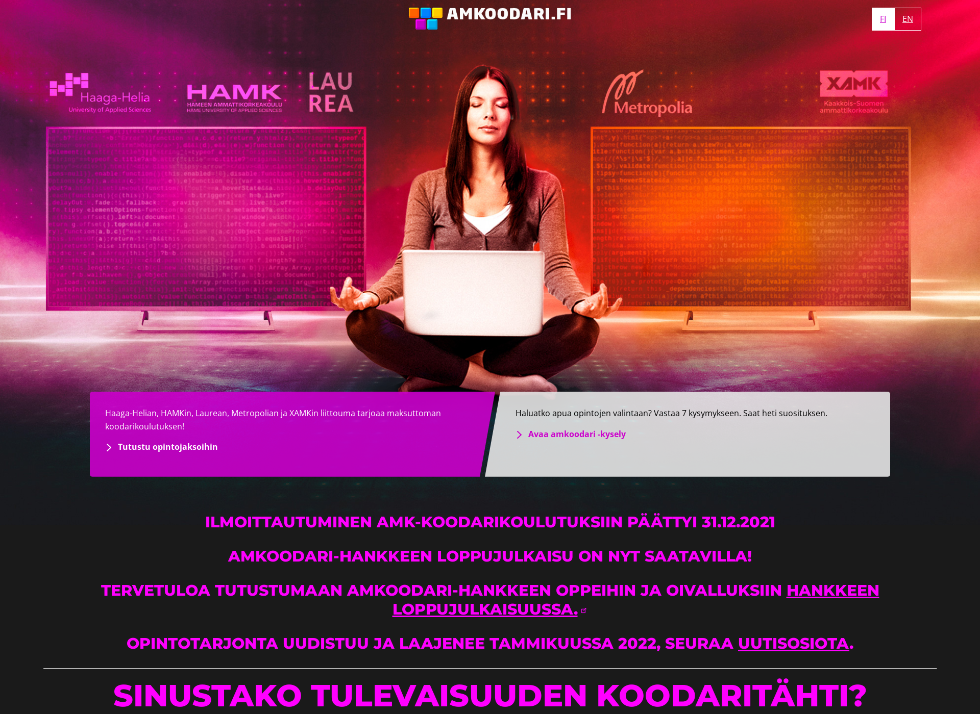 Screenshot for amkoodari.fi