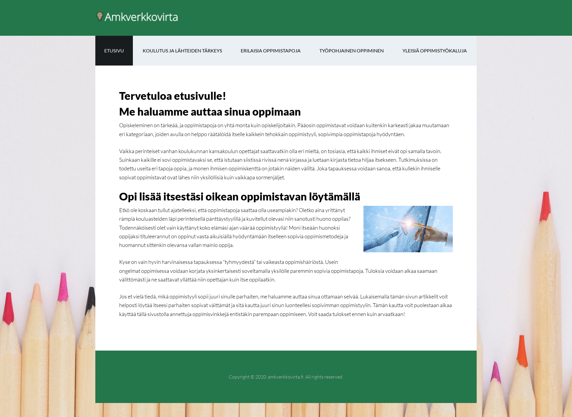 Screenshot for amkverkkovirta.fi
