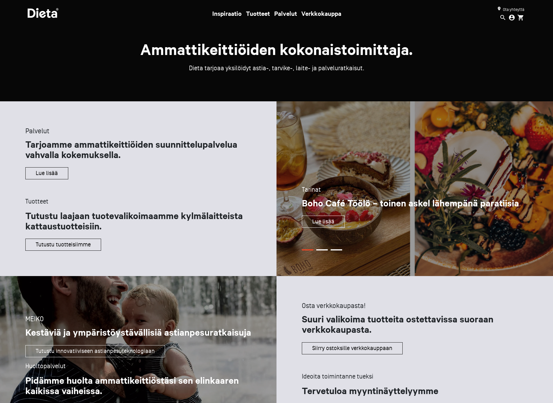 Screenshot for ammattilaisenkeittiotalo.fi