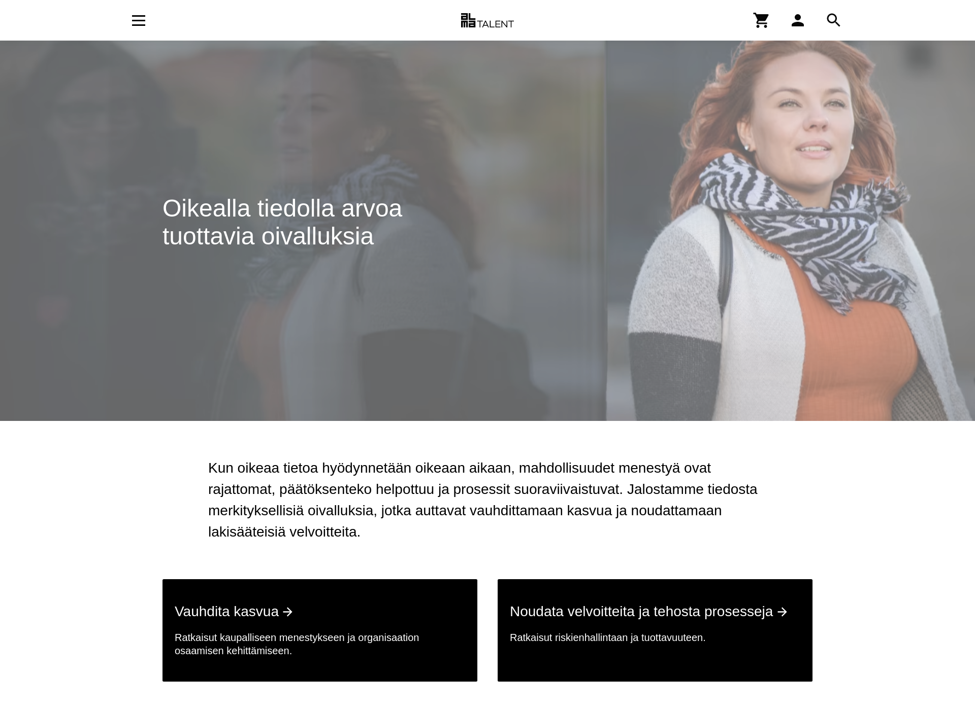 Skärmdump för ammattilaismedia.fi