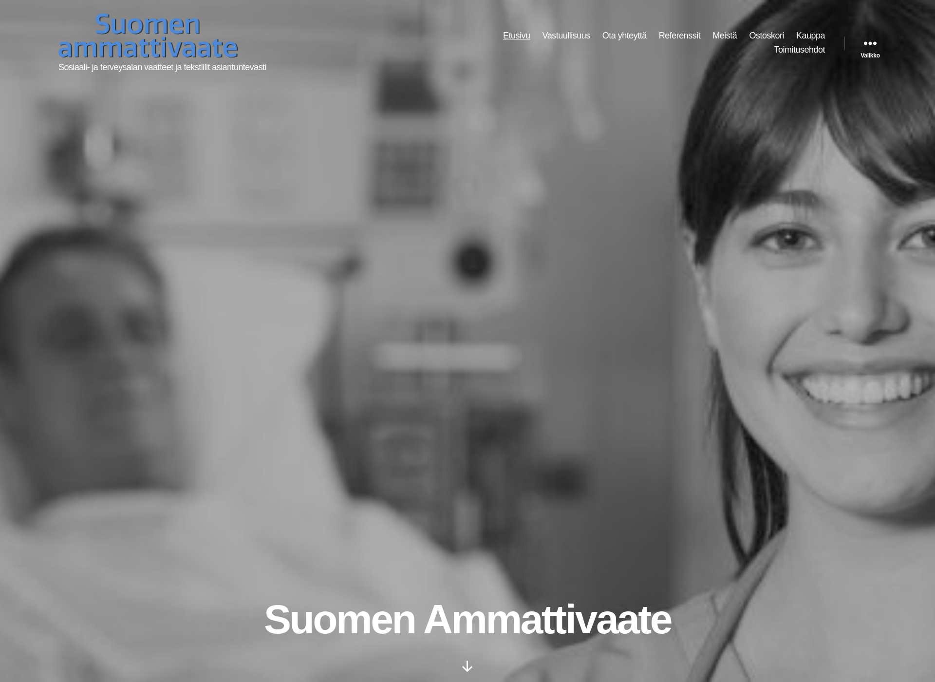 Skärmdump för ammattivaate.fi