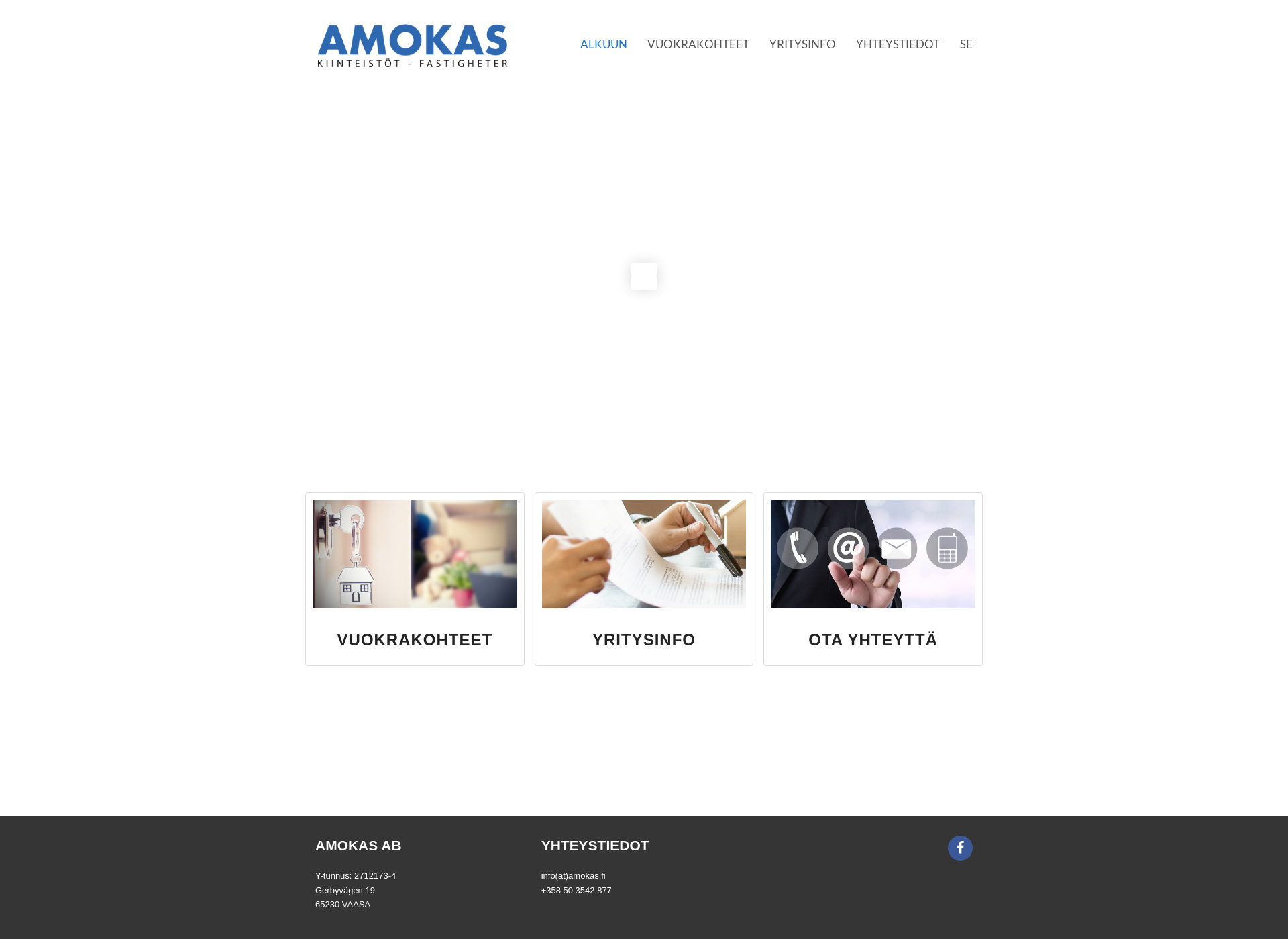 Screenshot for amokas.fi