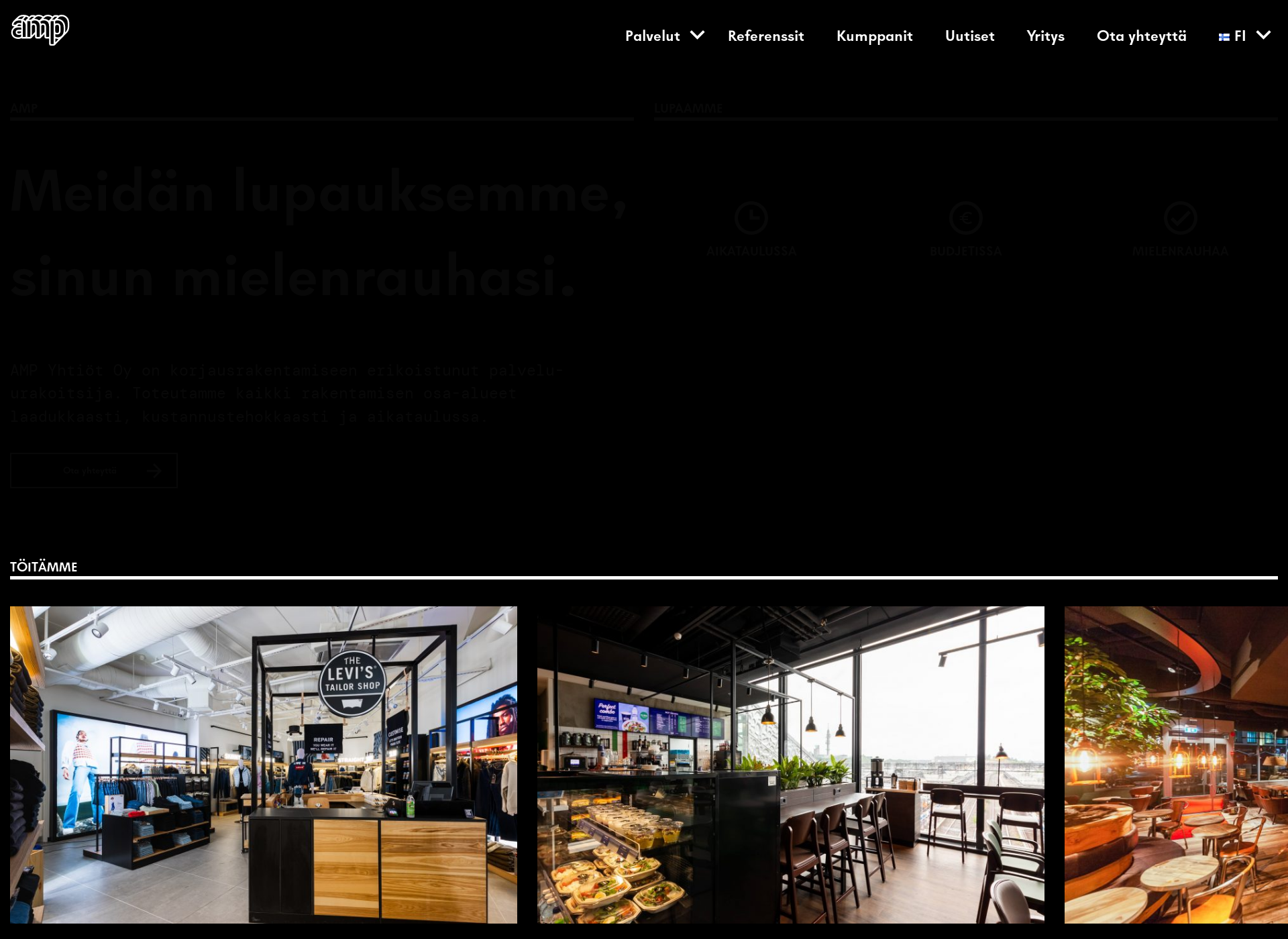 Screenshot for amp-yhtiot.fi