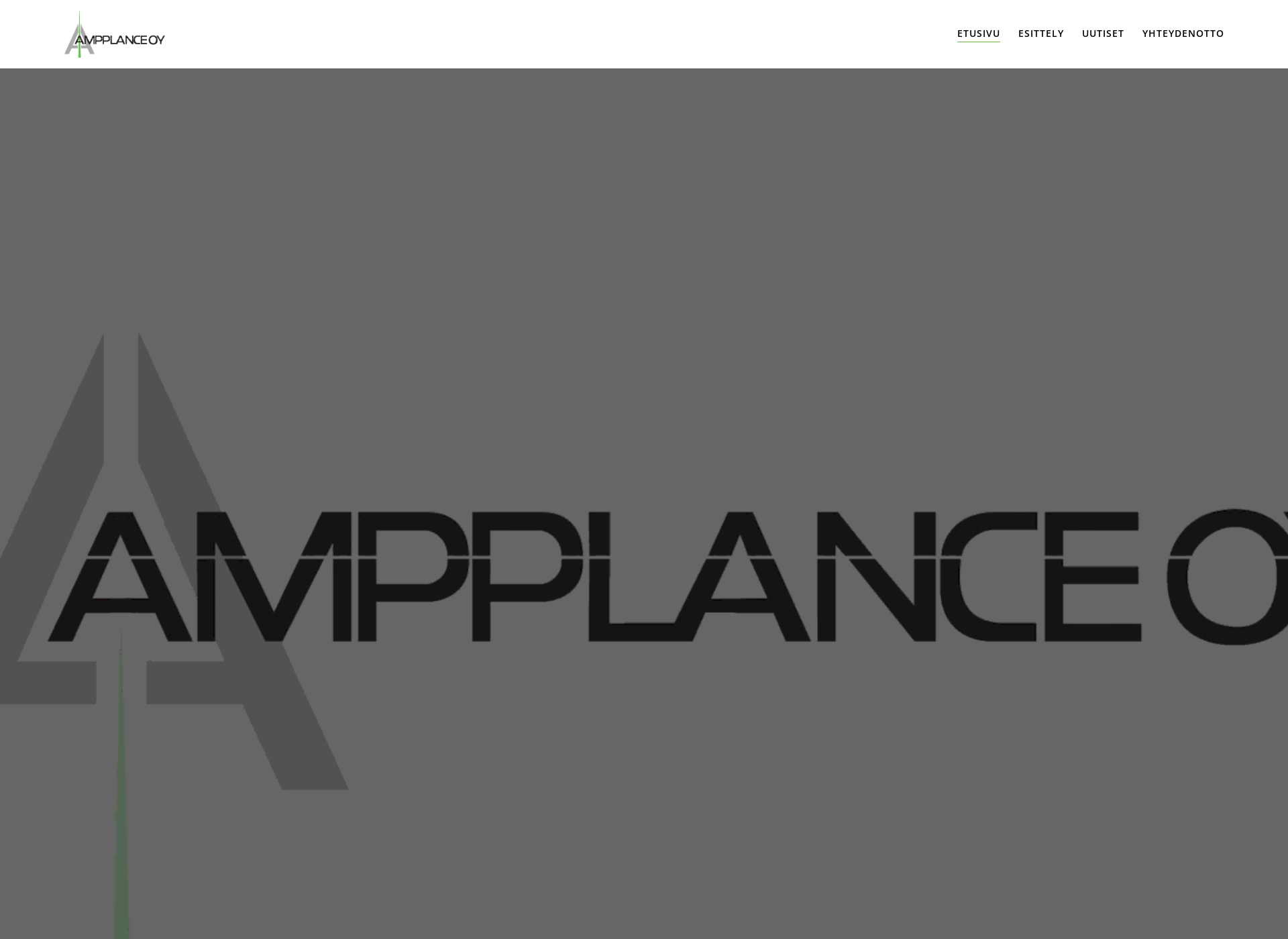 Skärmdump för ampplance.fi