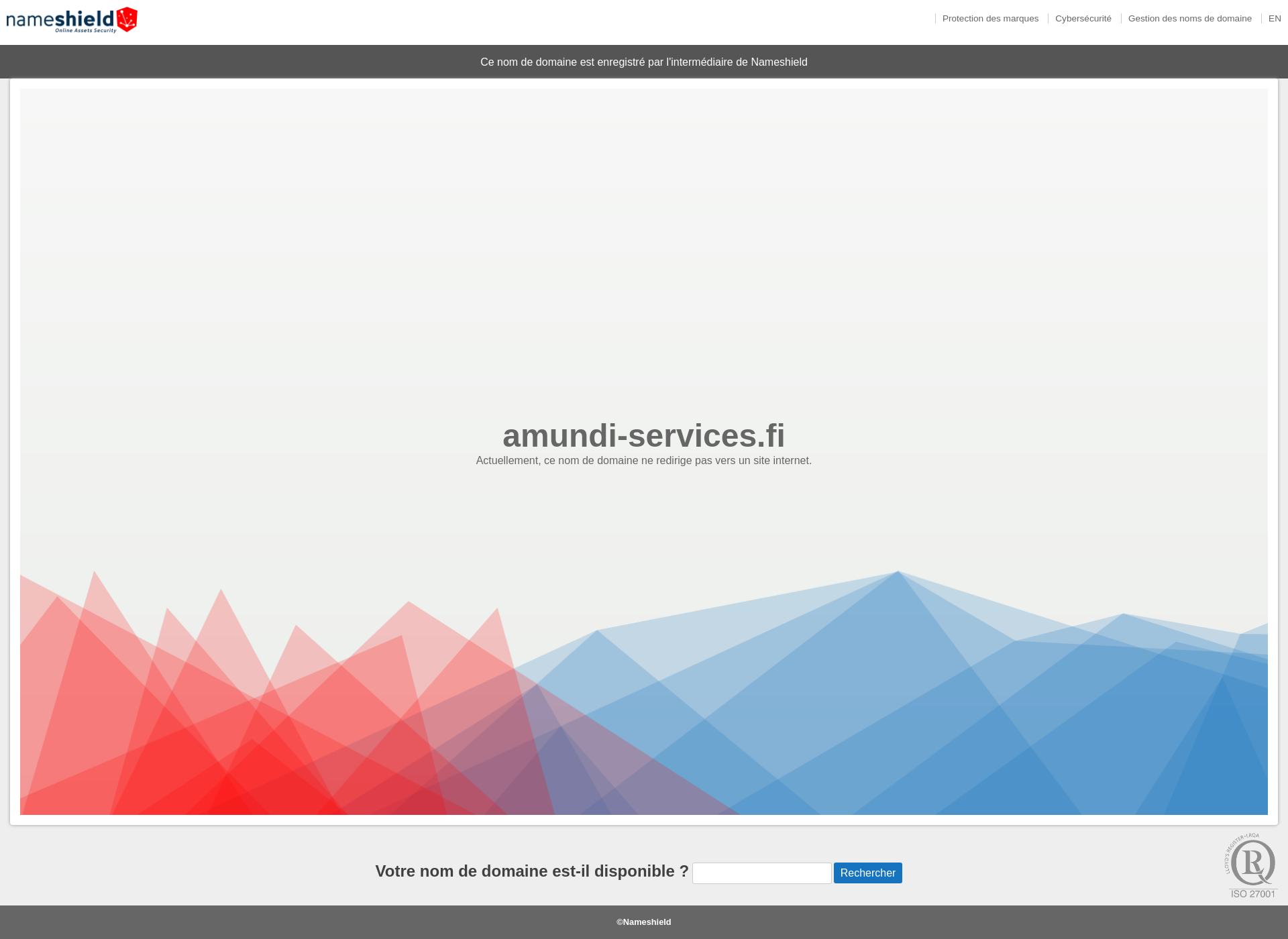Skärmdump för amundi-services.fi