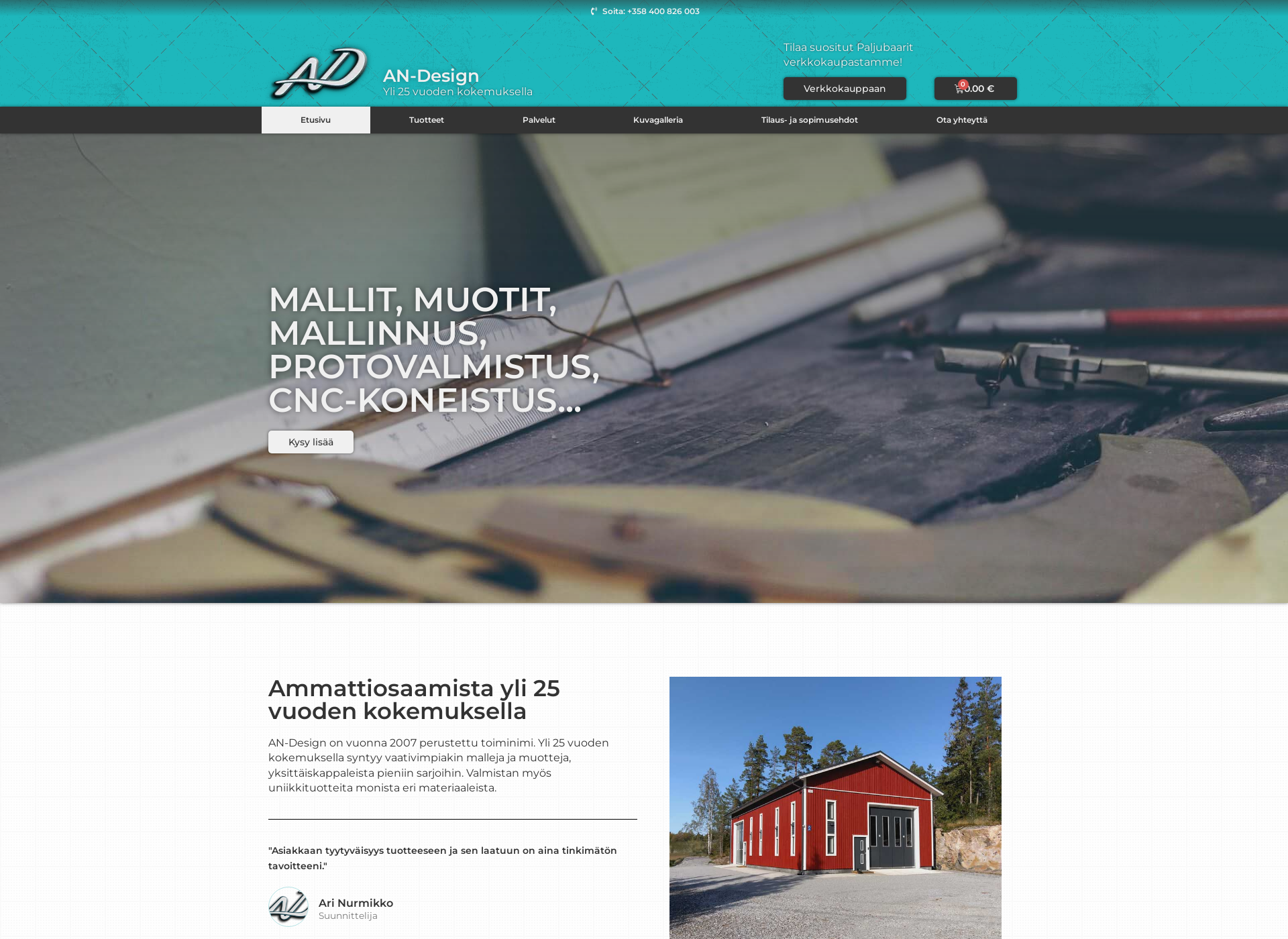 Screenshot for an-design.fi