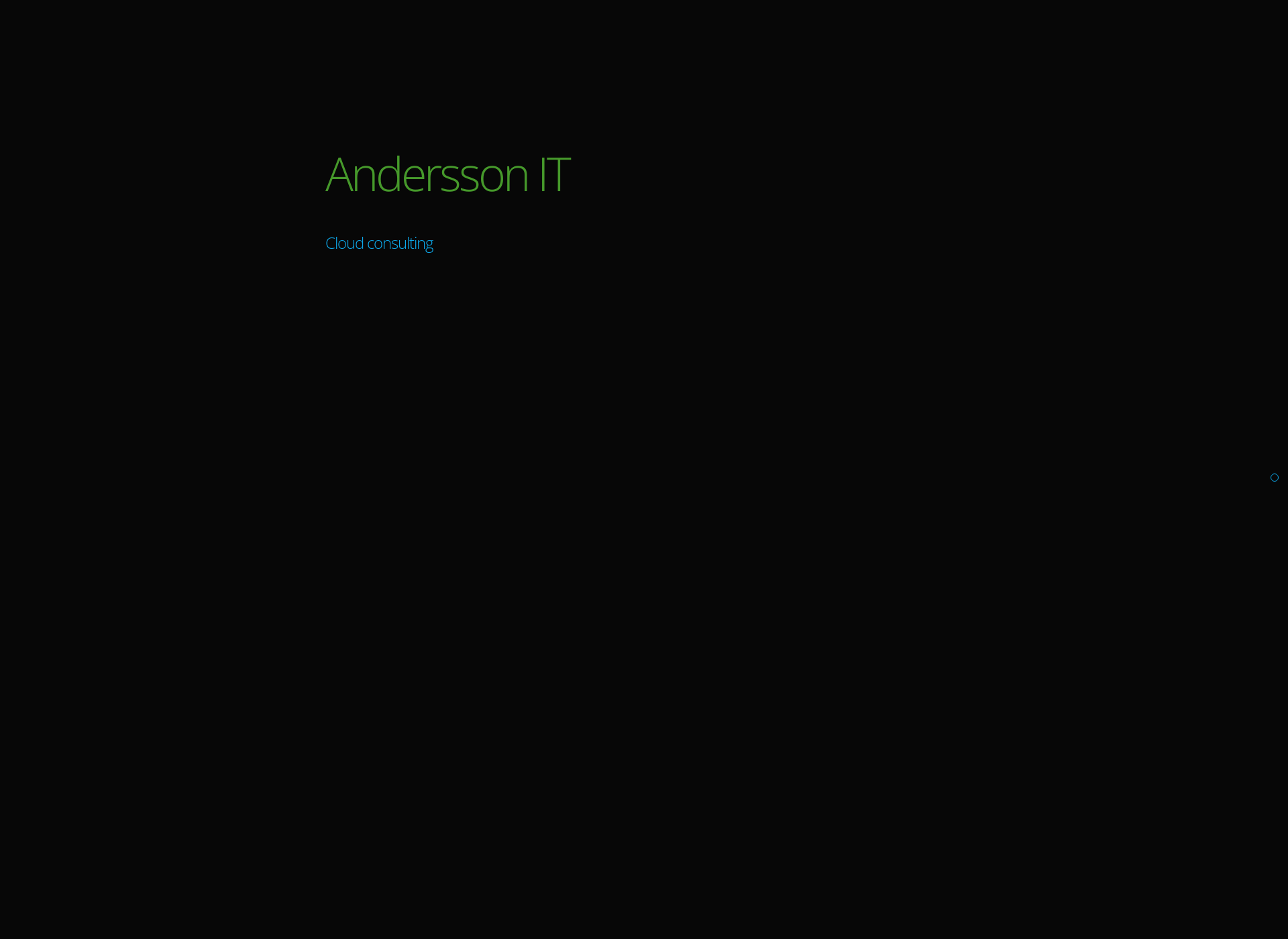Screenshot for anderssonit.fi