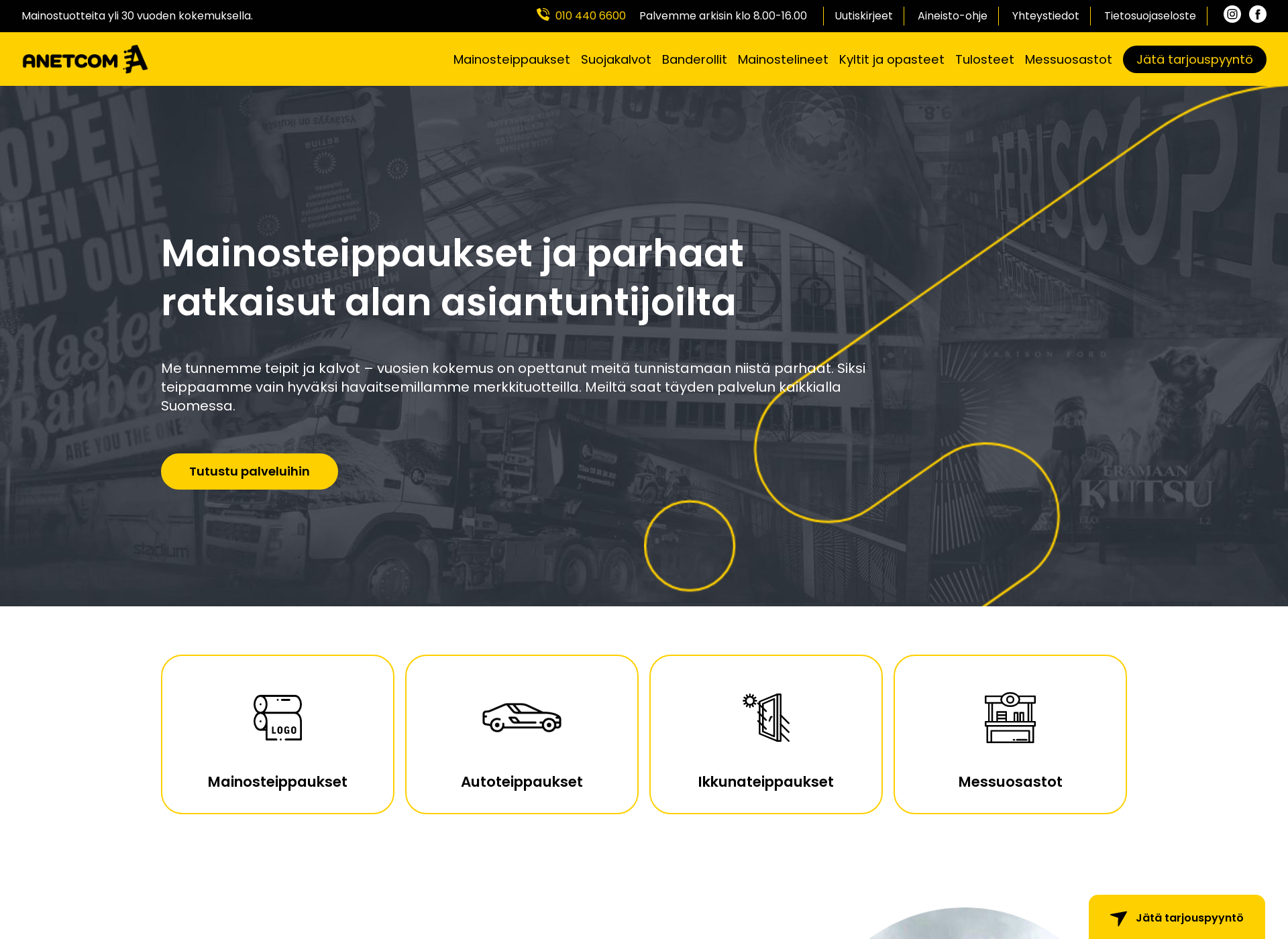 Screenshot for anetcom.fi