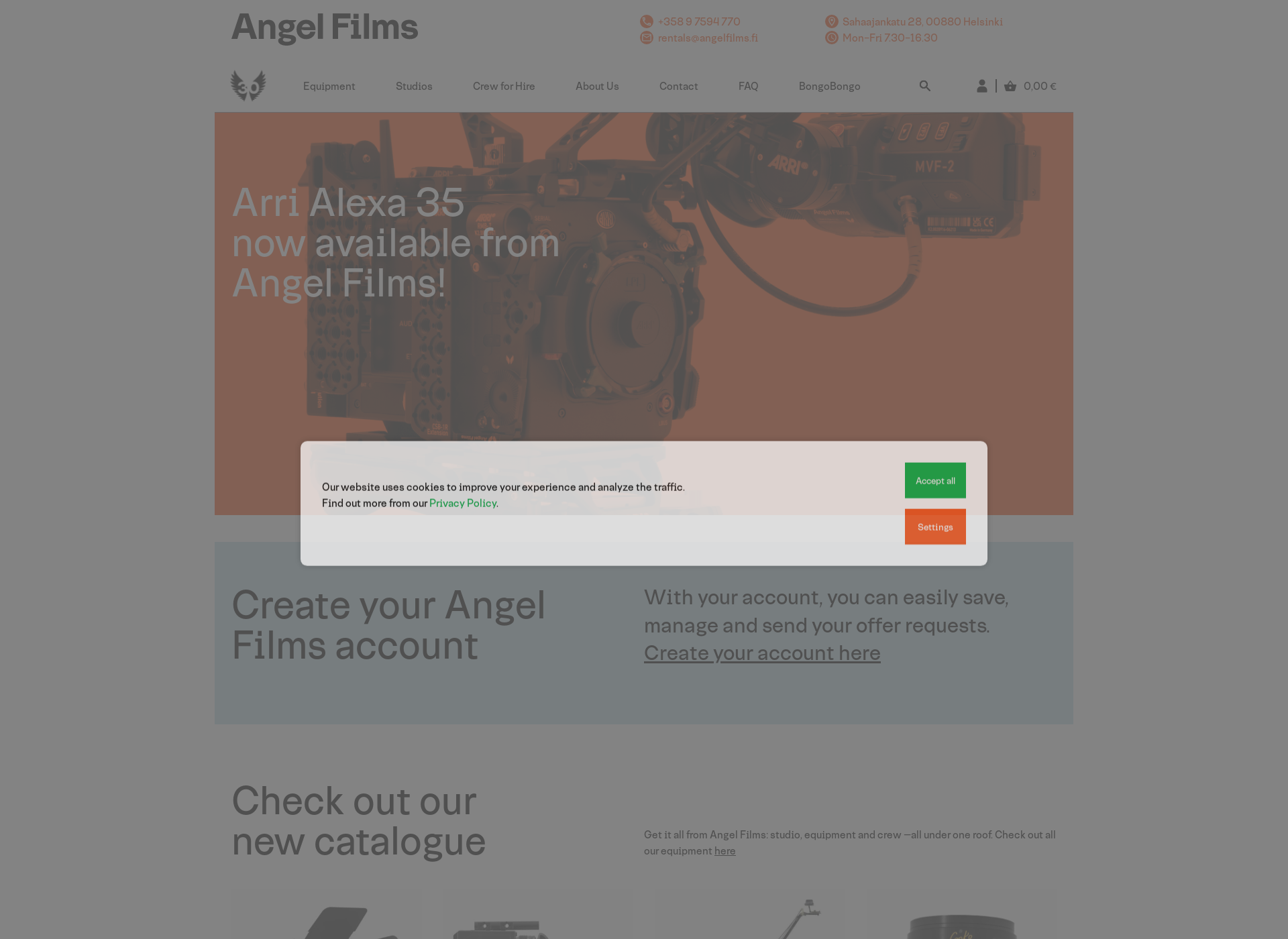 Screenshot for angelfilms.fi