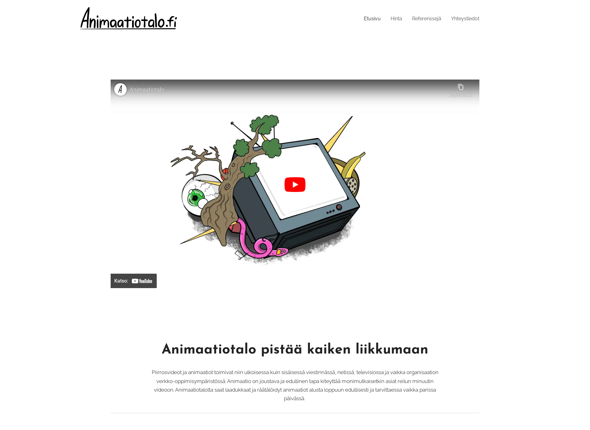 Screenshot for animaatiotalo.fi