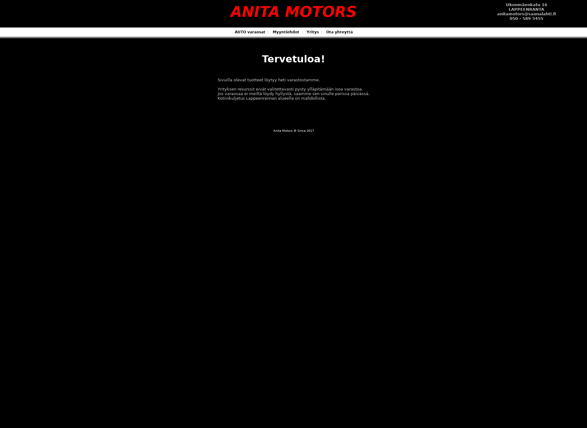 Screenshot for anitamotors.fi