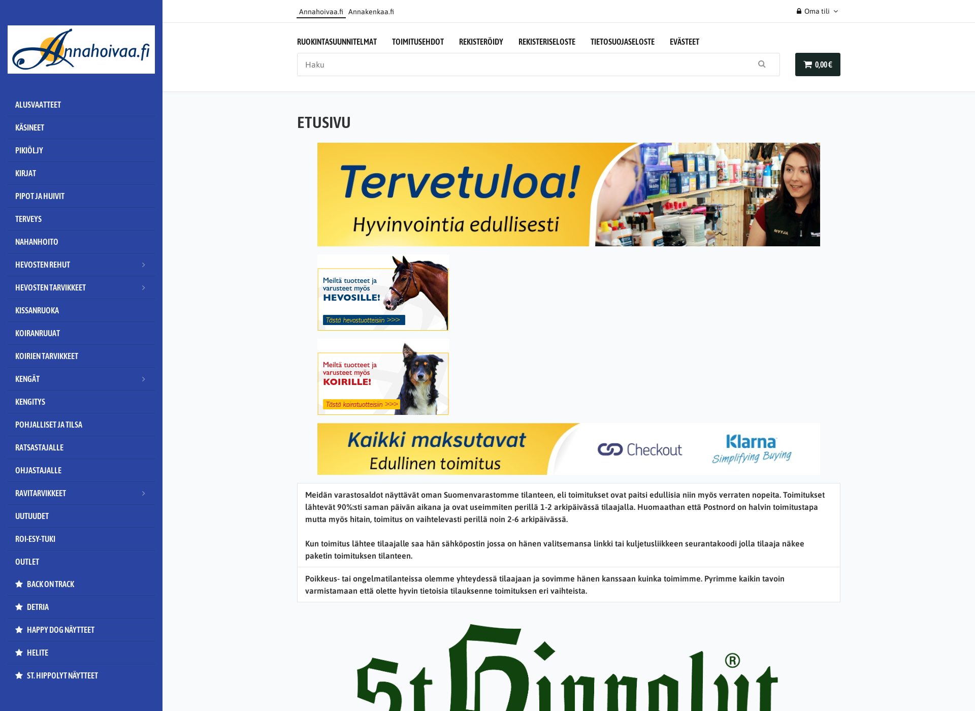 Screenshot for annahoitoa.fi