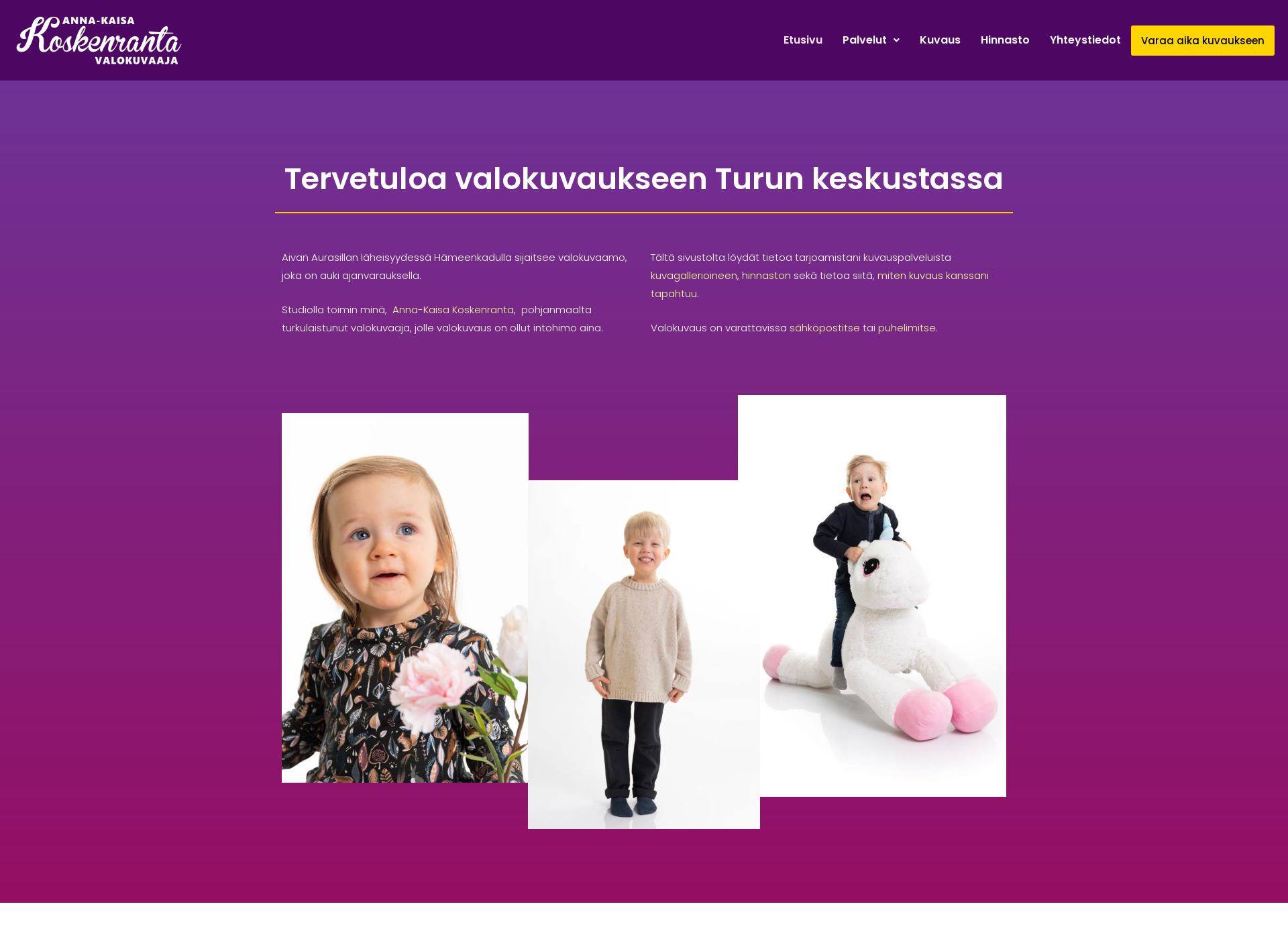 Skärmdump för annakaisakoskenranta.fi