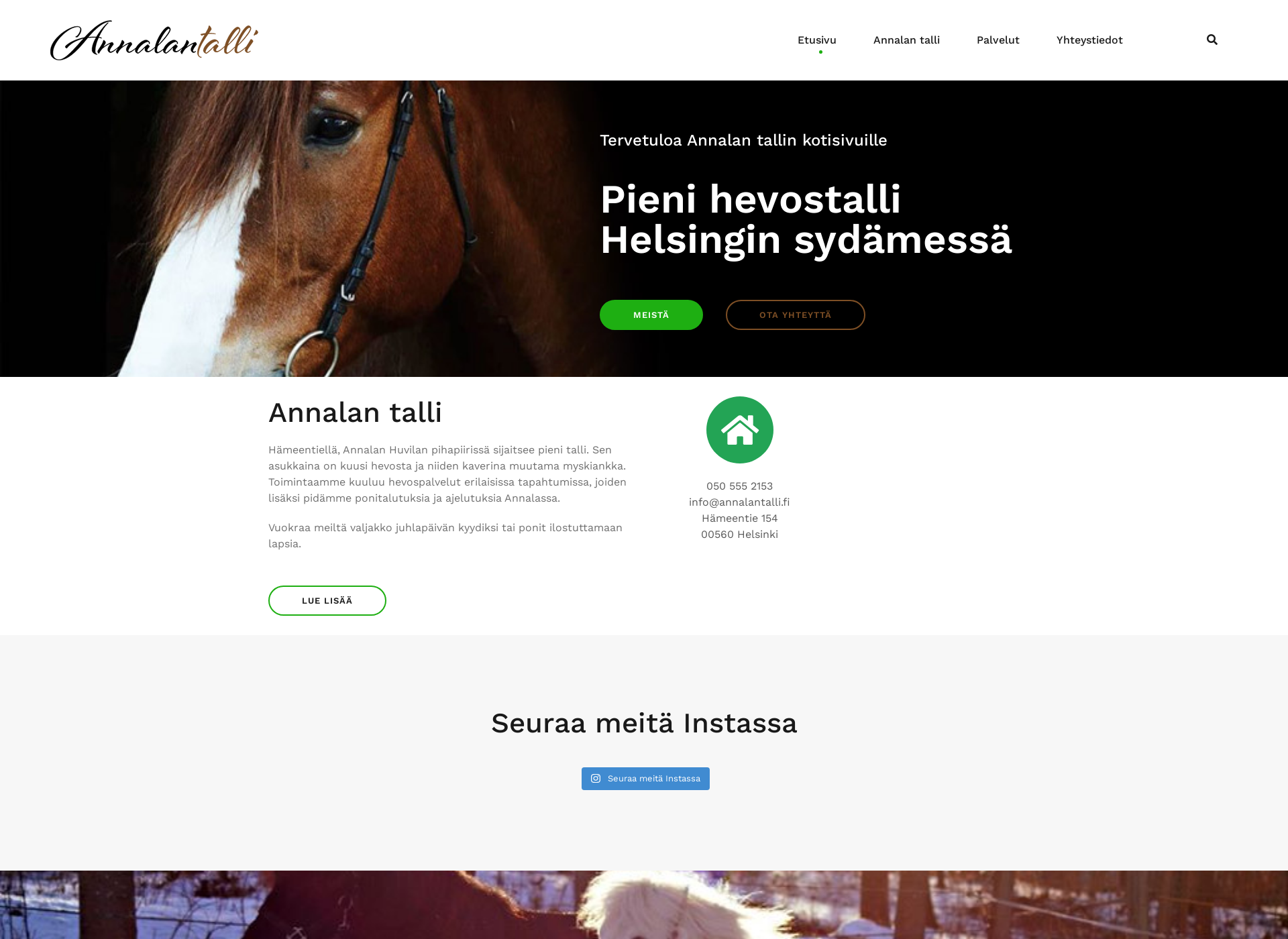 Skärmdump för annalantalli.fi