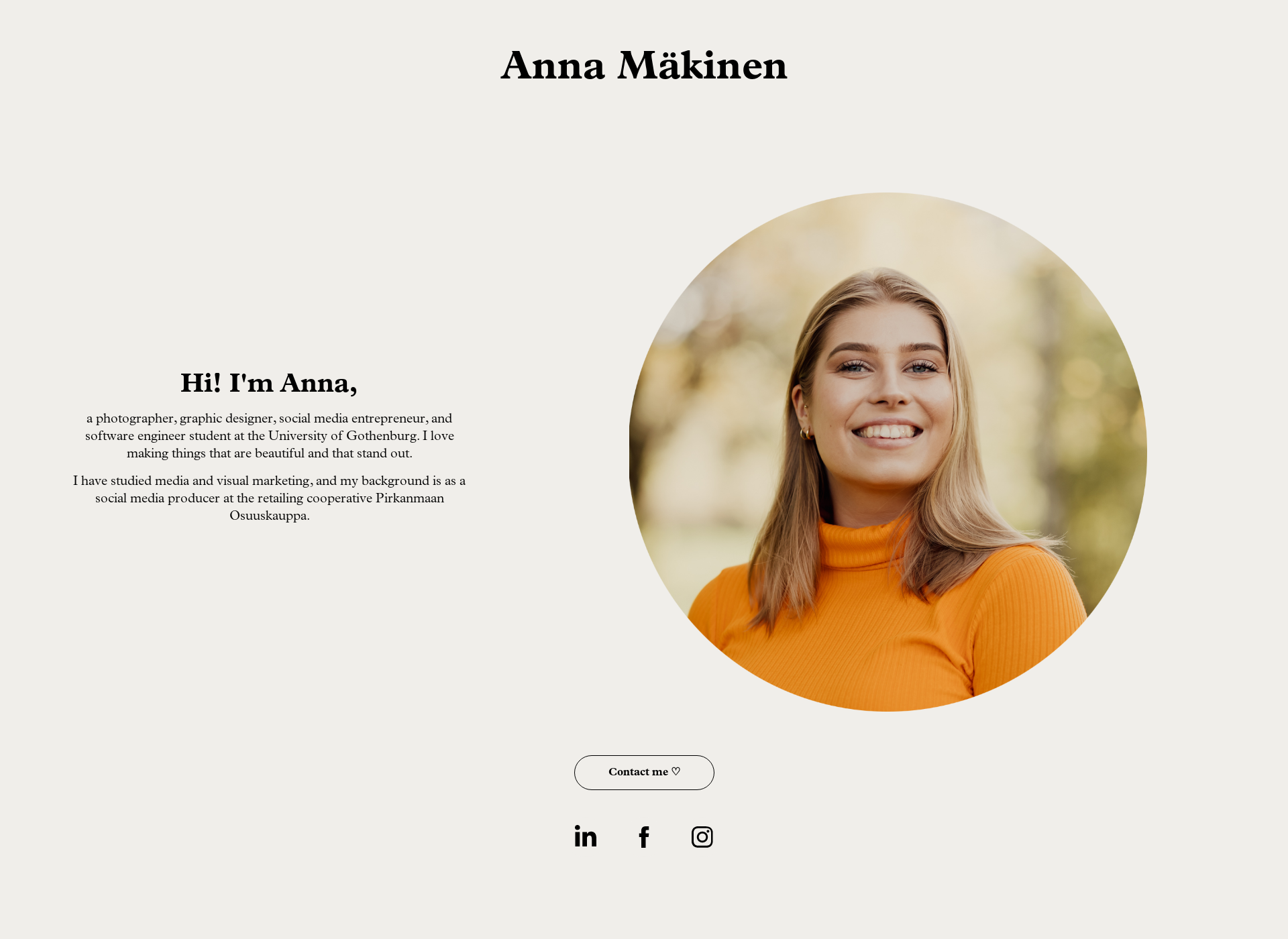 Screenshot for annamakinen.fi